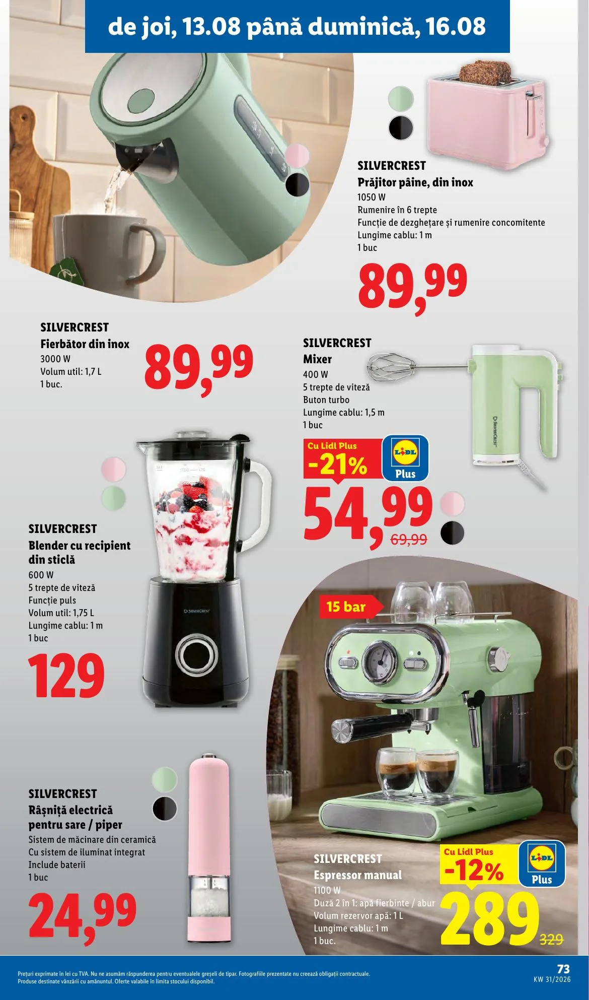 Lidl akciós újság Románia 08.10–08.16 – 73. oldal