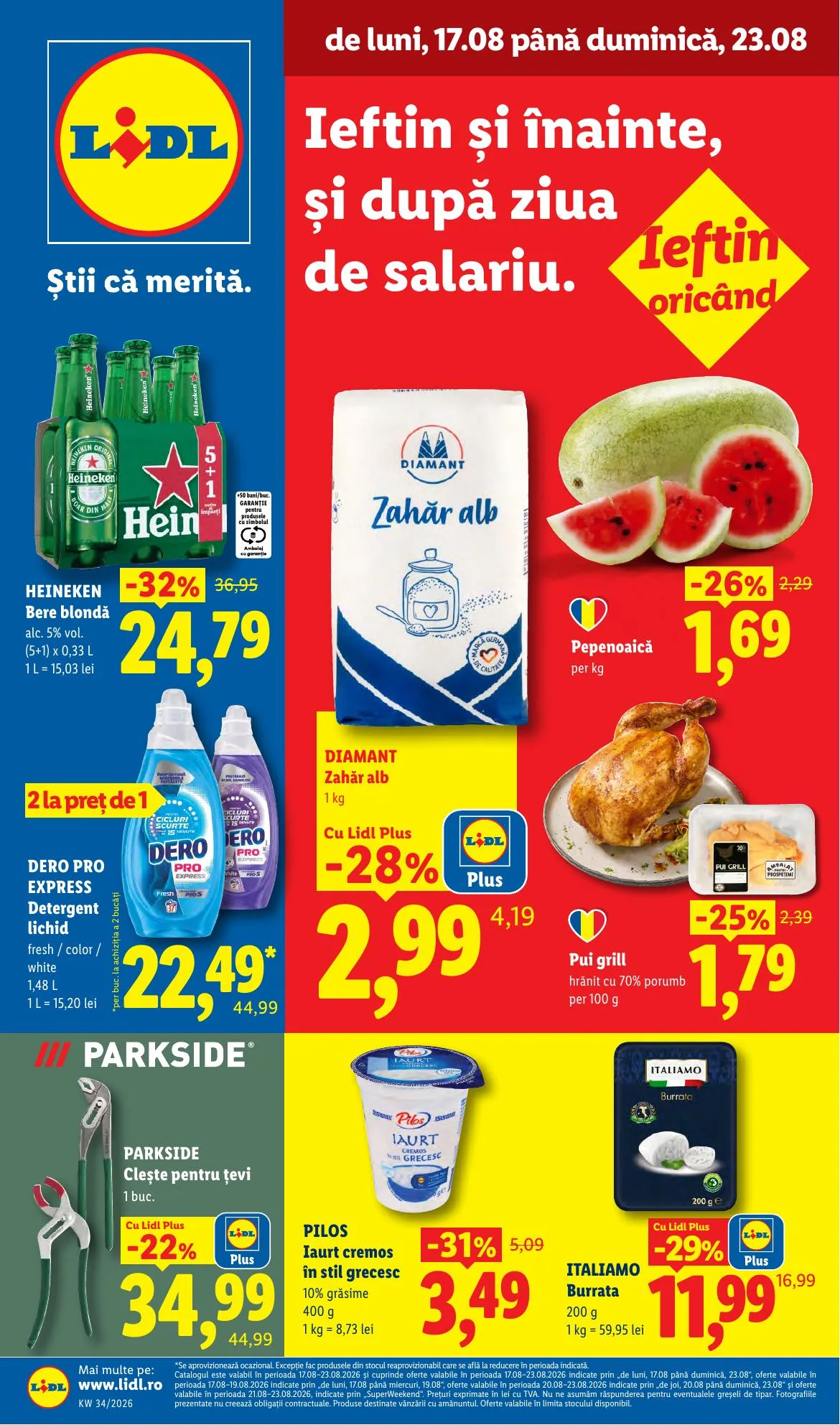 Lidl akciós újság Románia 08.17–08.23