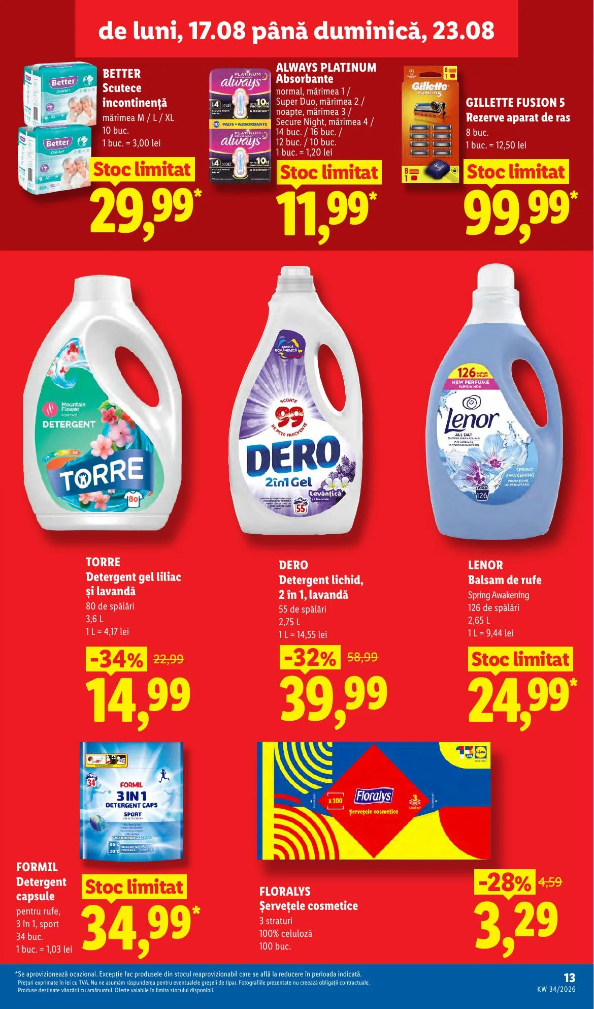 Lidl akciós újság Románia 08.17–08.23 – 13. oldal
