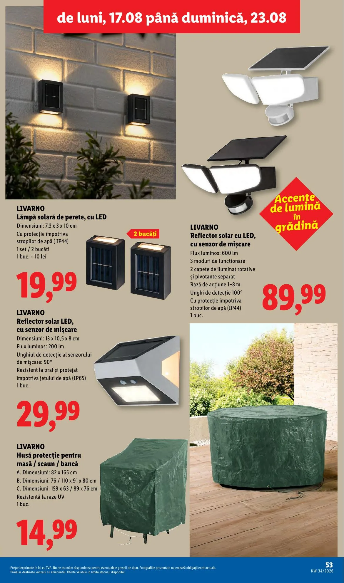 Lidl akciós újság Románia 08.17–08.23 – 53. oldal