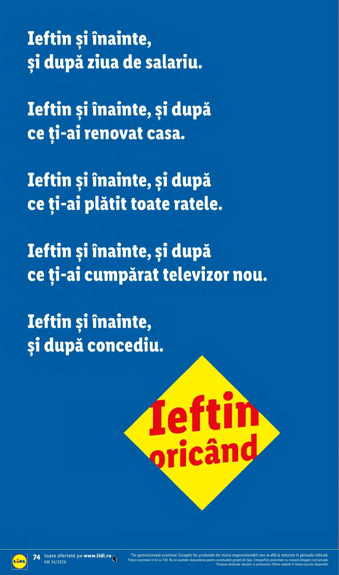 Lidl akciós újság Románia 08.17–08.23 – 74. oldal
