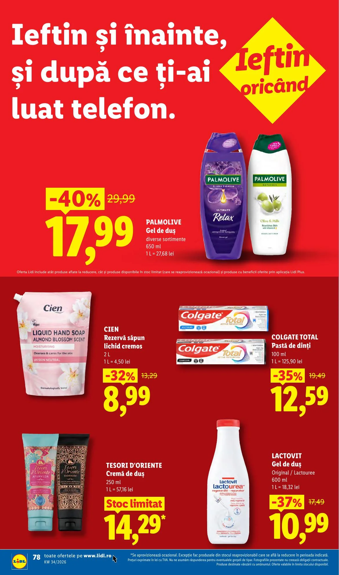 Lidl akciós újság Románia 08.17–08.23 – 78. oldal