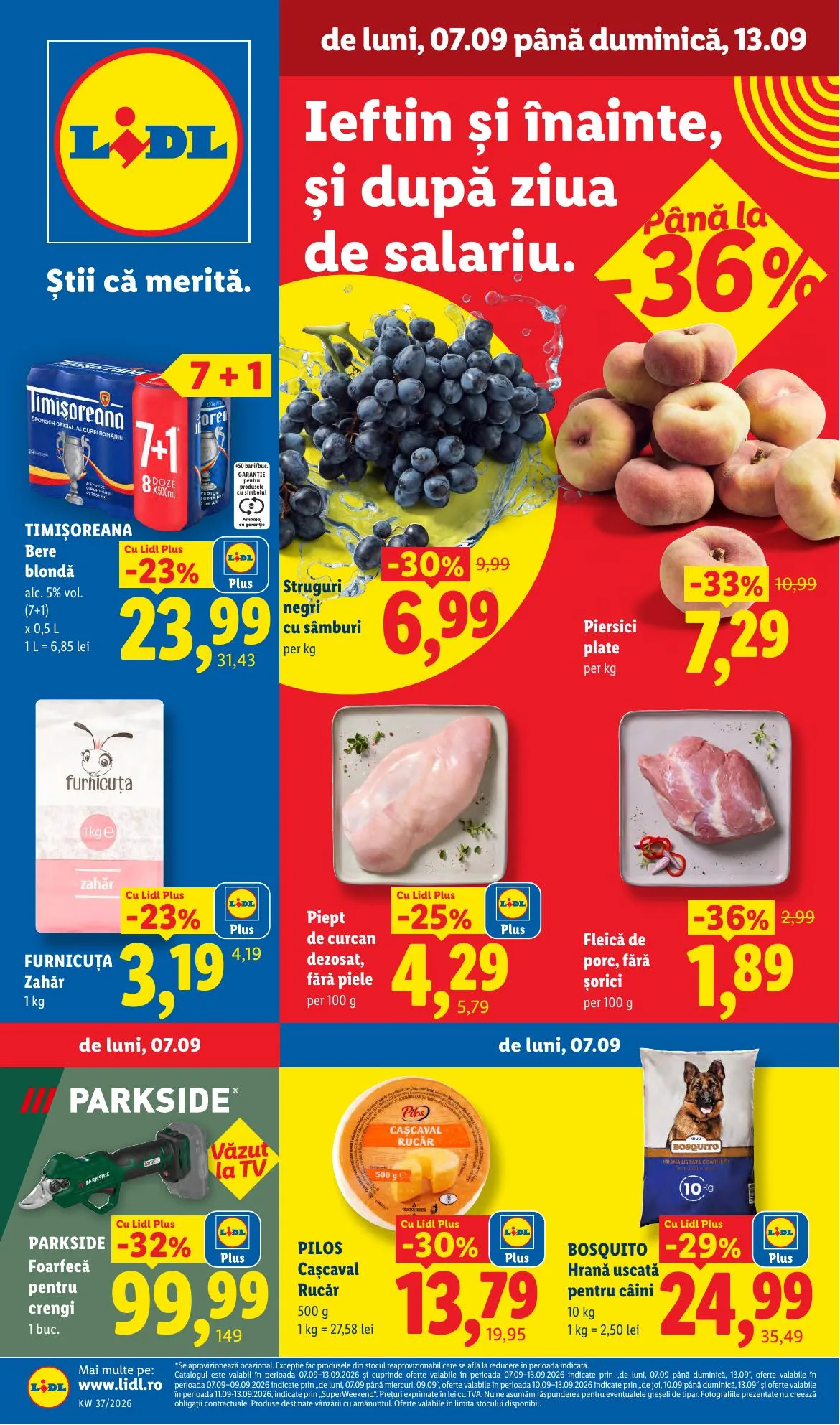 Lidl akciós újság Románia 09.07–09.13