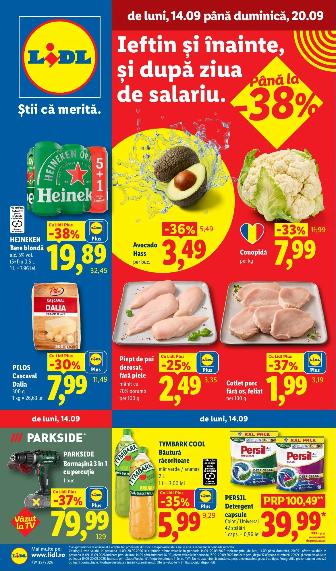 Lidl akciós újság Románia 09.14–09.20