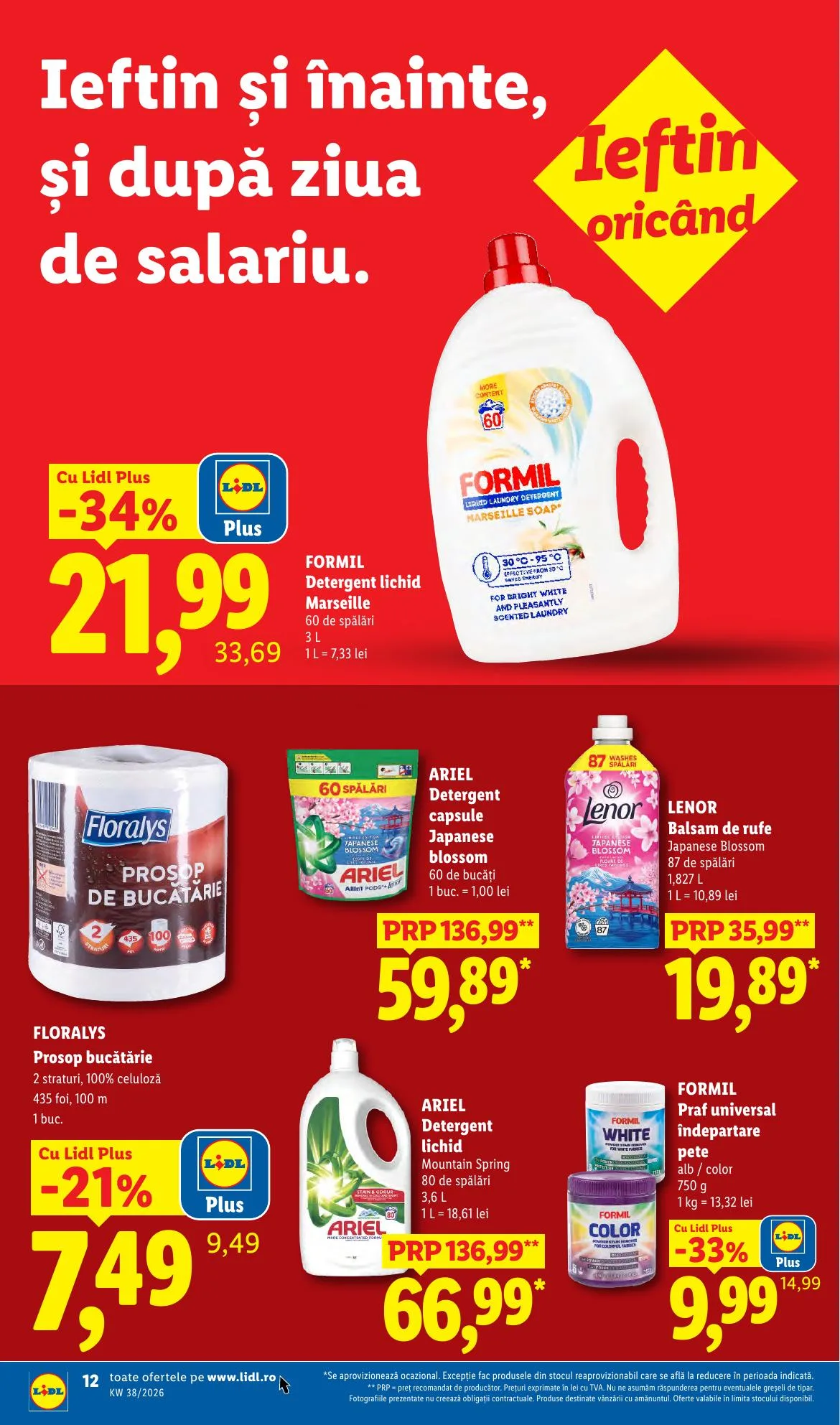 Lidl akciós újság Románia 09.14–09.20 – 12. oldal