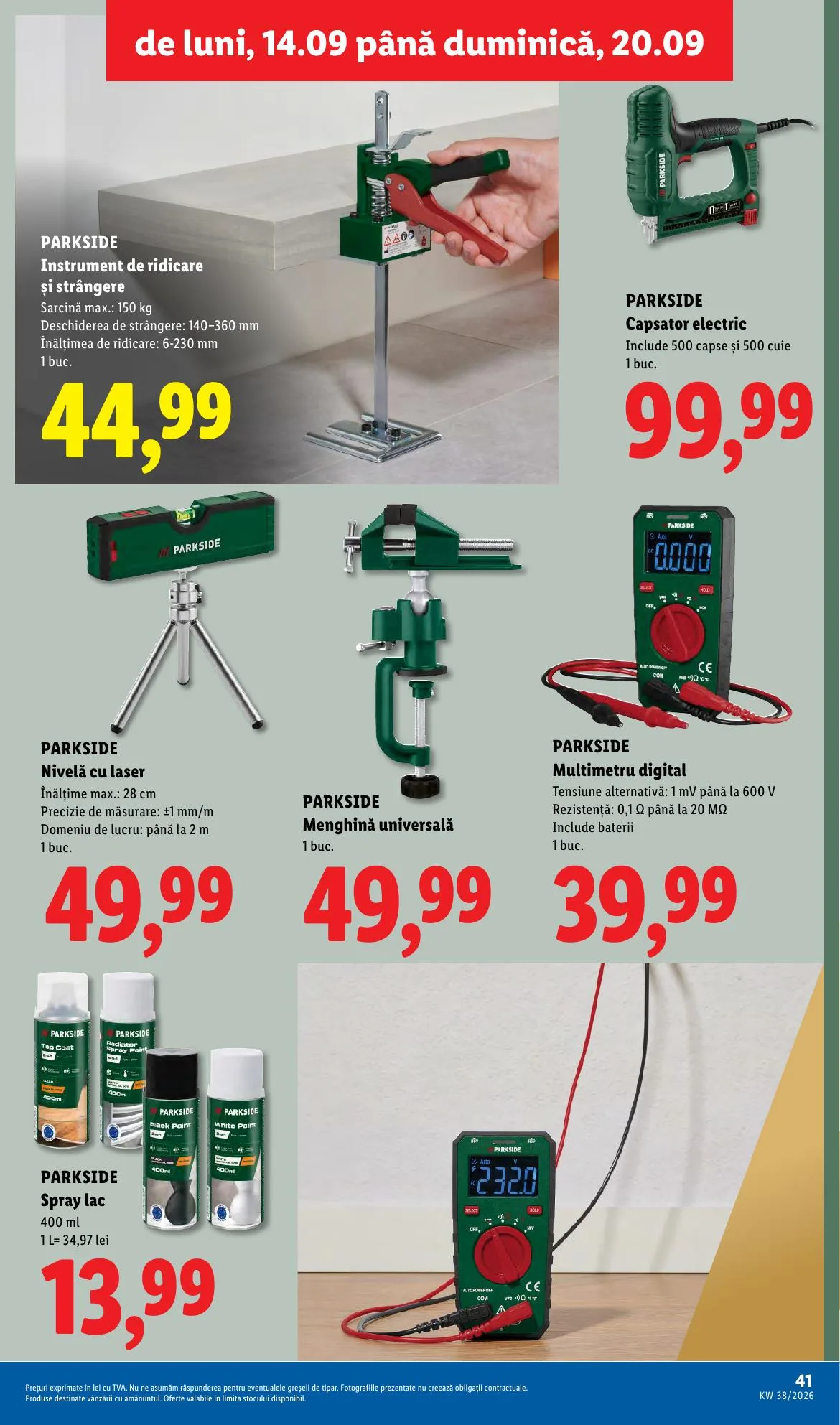 Lidl akciós újság Románia 09.14–09.20 – 41. oldal