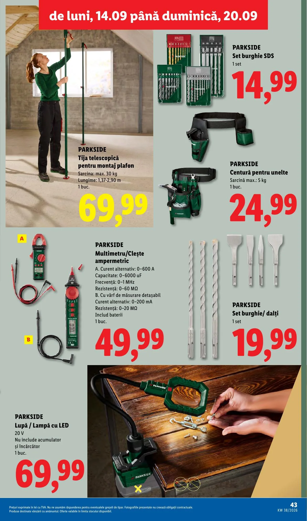 Lidl akciós újság Románia 09.14–09.20 – 43. oldal