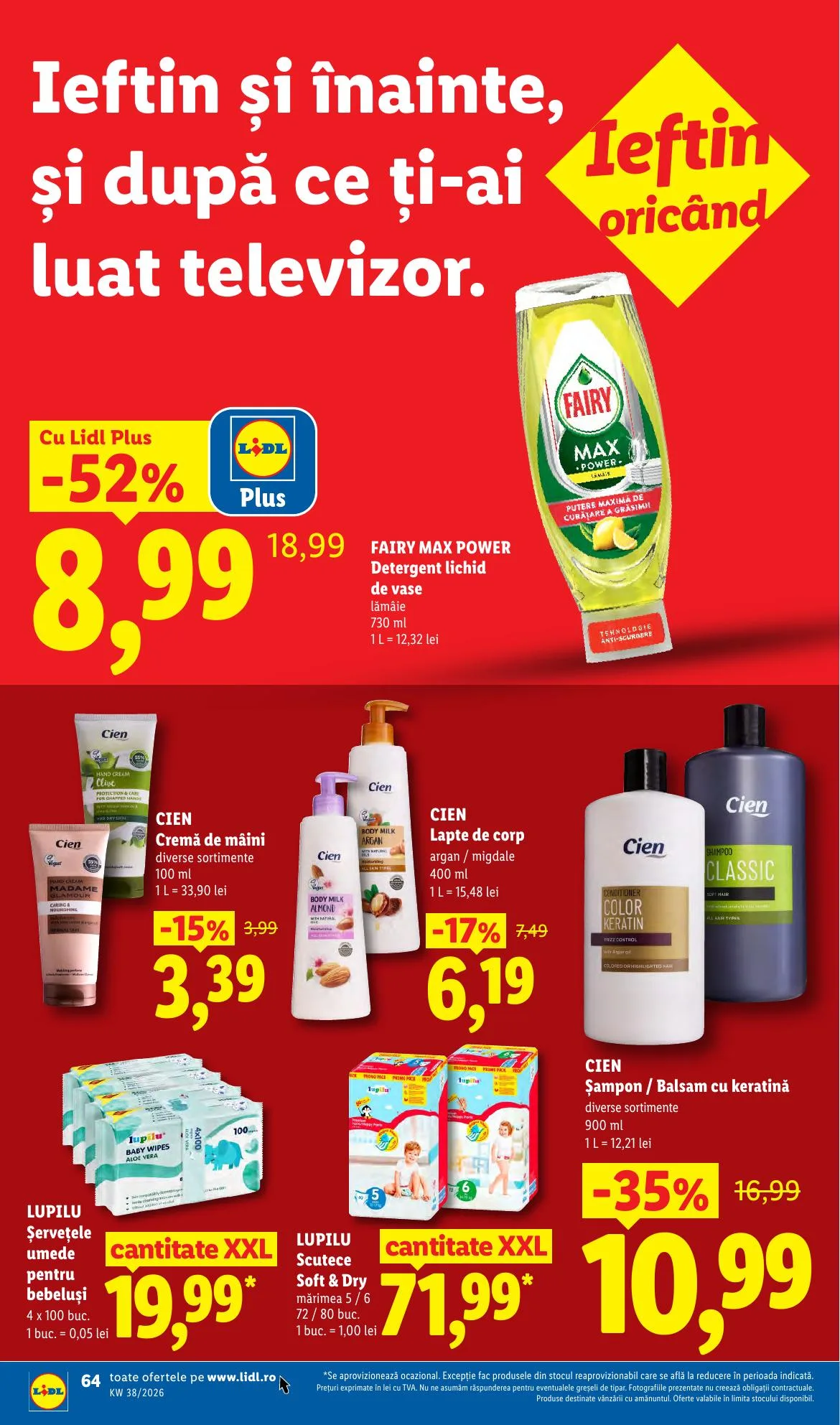 Lidl akciós újság Románia 09.14–09.20 – 64. oldal
