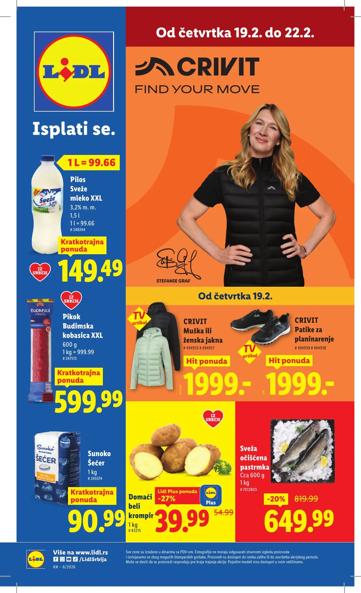 Lidl akciós újság Szerbia 02.19–02.25