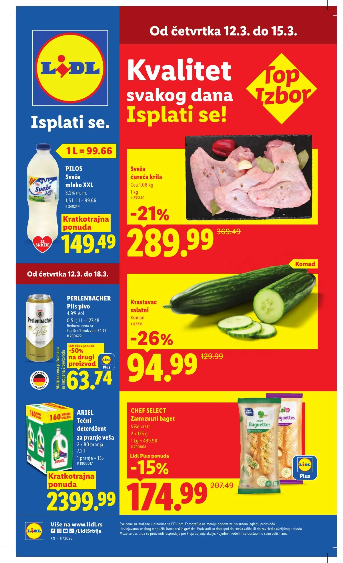 Lidl akciós újság Szerbia 03.12–03.18