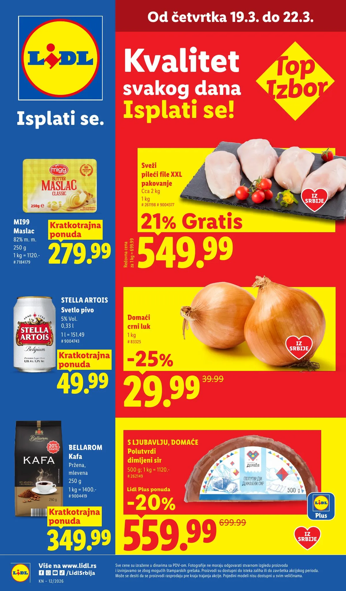Lidl akciós újság Szerbia 03.19–03.25