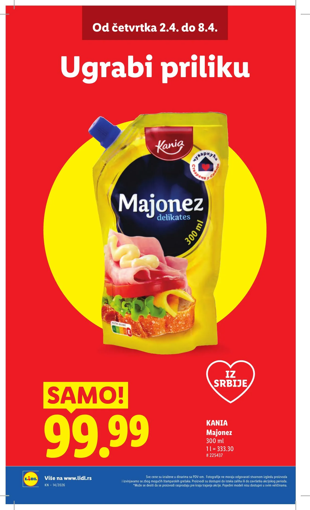 Lidl akciós újság Szerbia 04.02–04.08 – 10. oldal