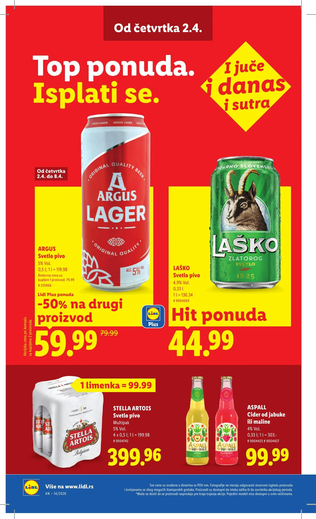 Lidl akciós újság Szerbia 04.02–04.08 – 32. oldal
