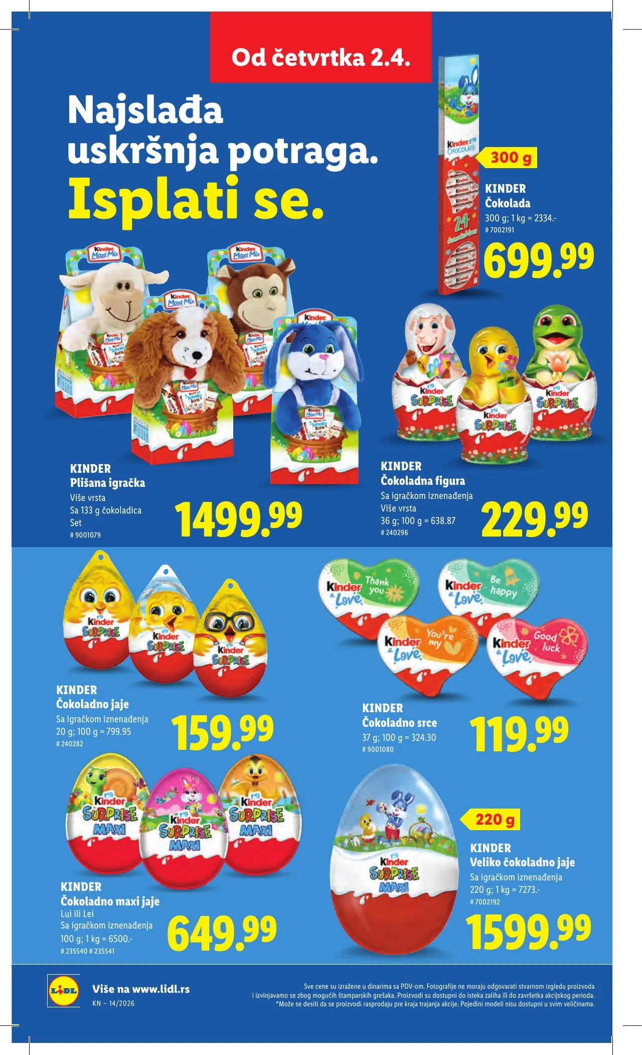 Lidl akciós újság Szerbia 04.02–04.08 – 58. oldal
