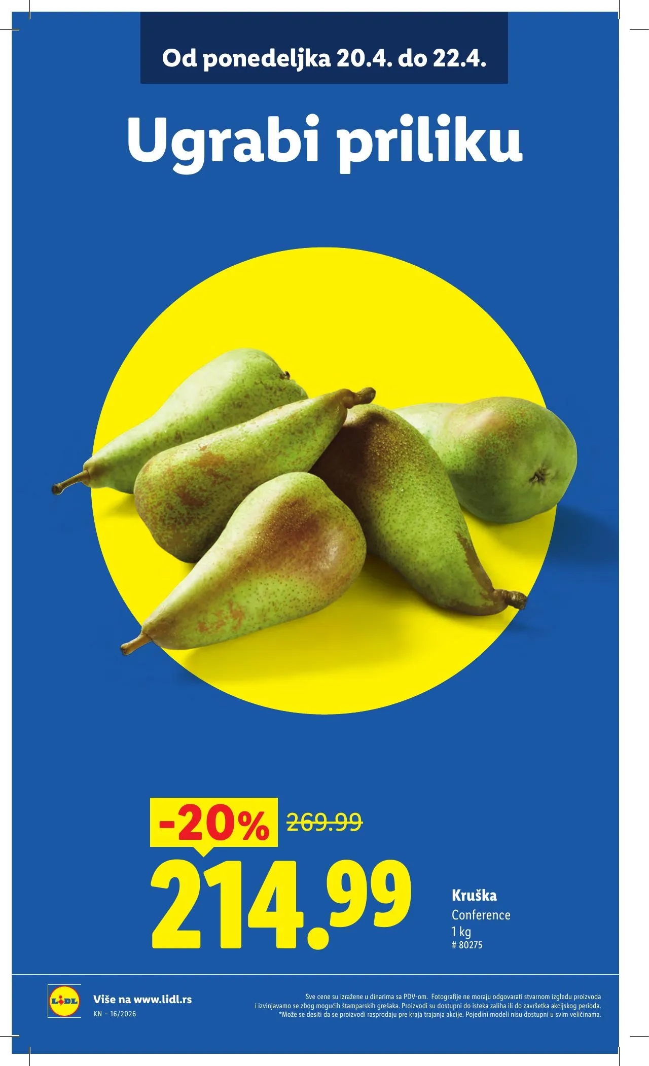 Lidl akciós újság Szerbia 04.16–04.22 – 12. oldal