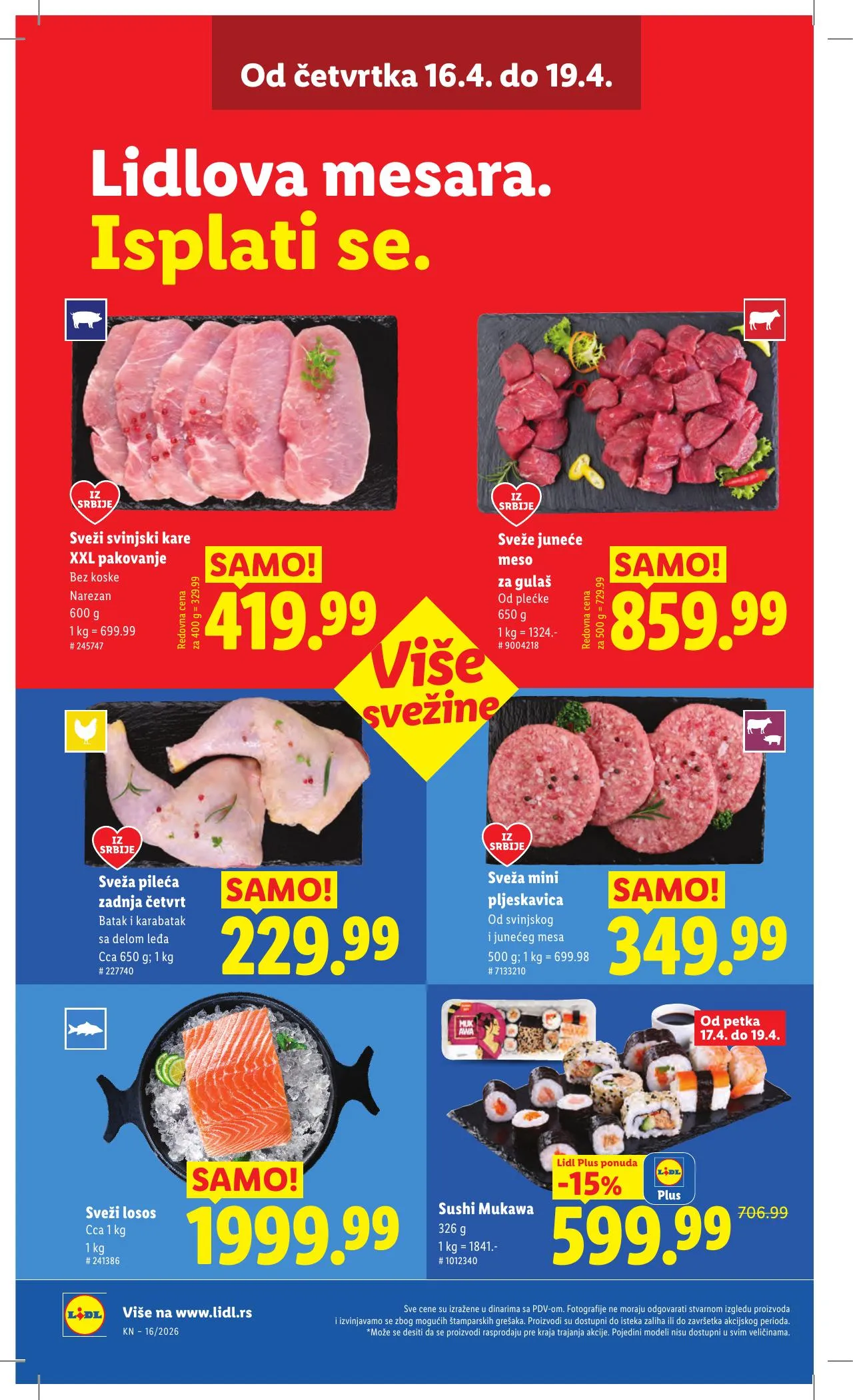 Lidl akciós újság Szerbia 04.16–04.22 – 18. oldal