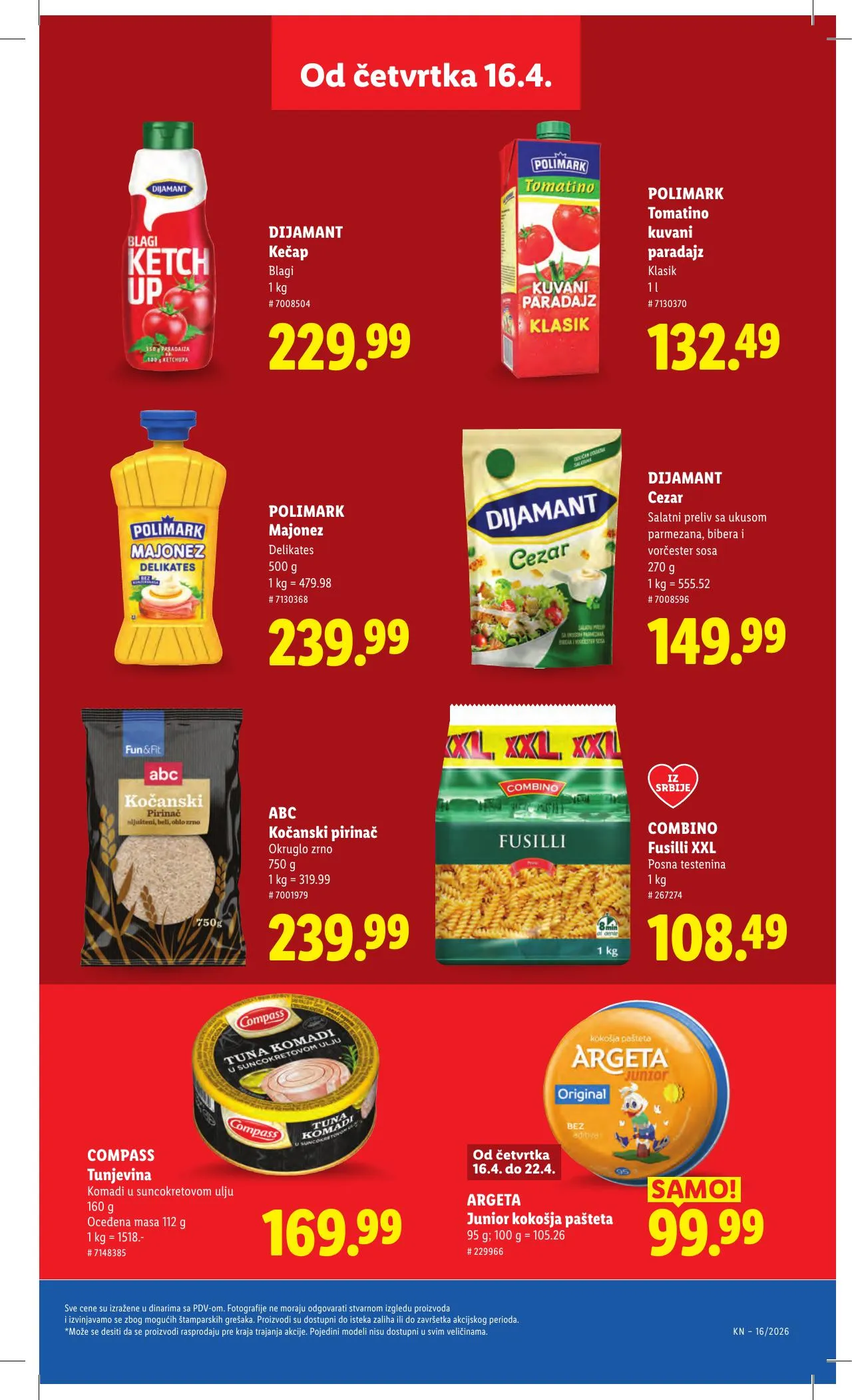 Lidl akciós újság Szerbia 04.16–04.22 – 25. oldal