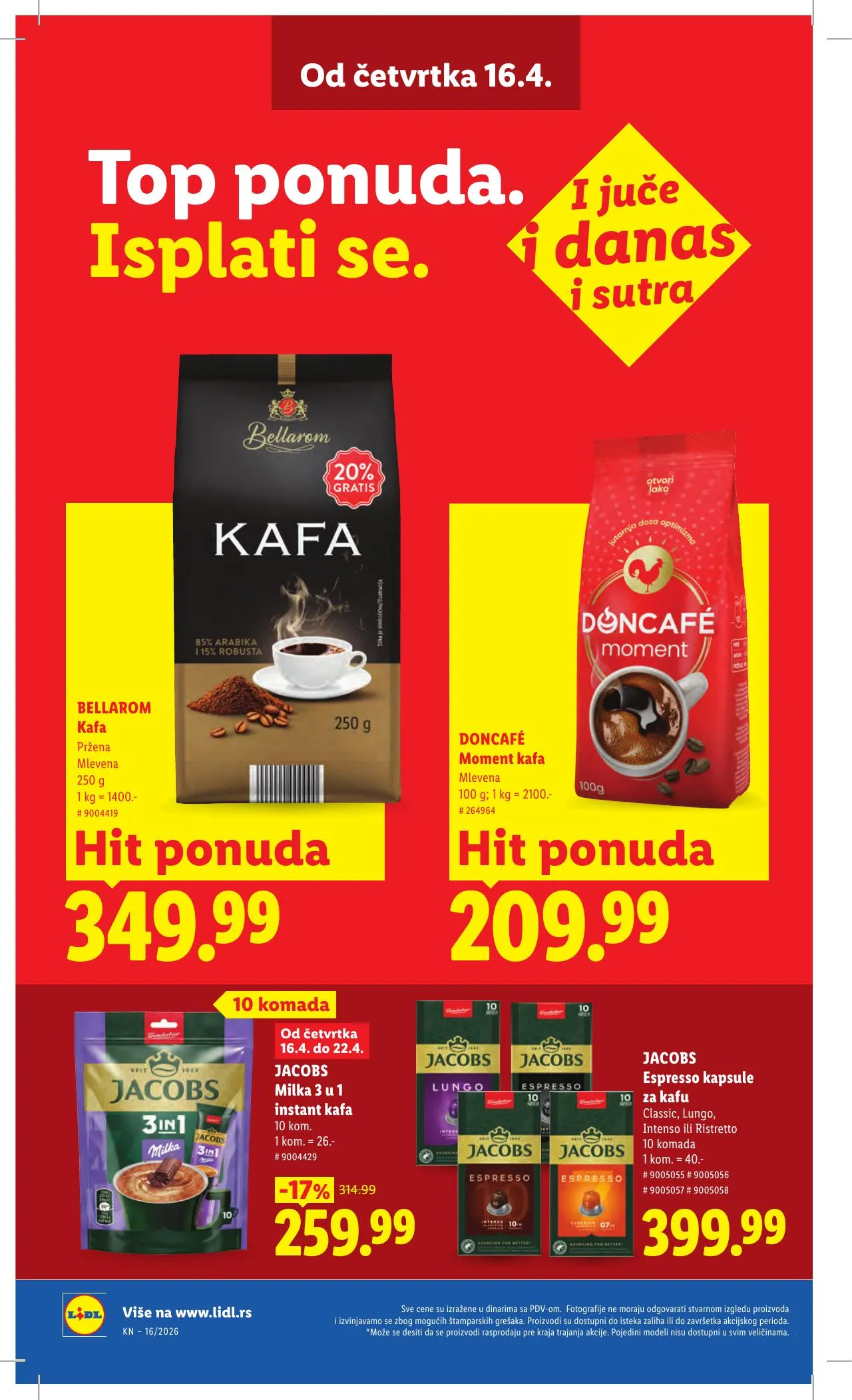 Lidl akciós újság Szerbia 04.16–04.22 – 26. oldal