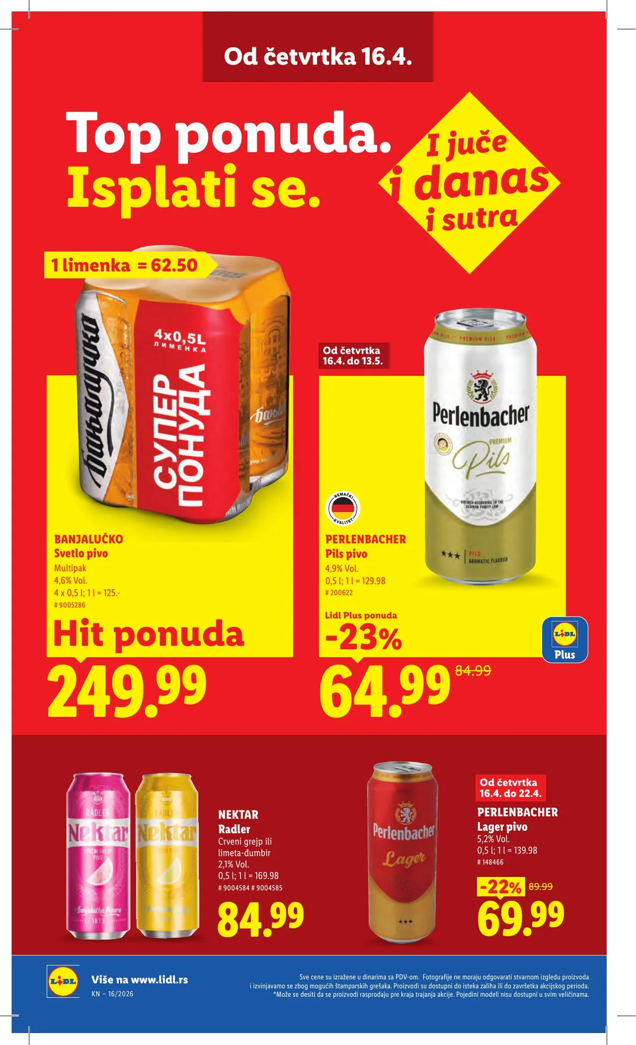Lidl akciós újság Szerbia 04.16–04.22 – 30. oldal