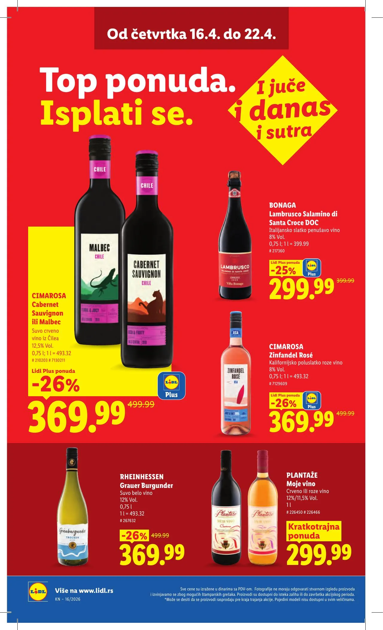 Lidl akciós újság Szerbia 04.16–04.22 – 32. oldal