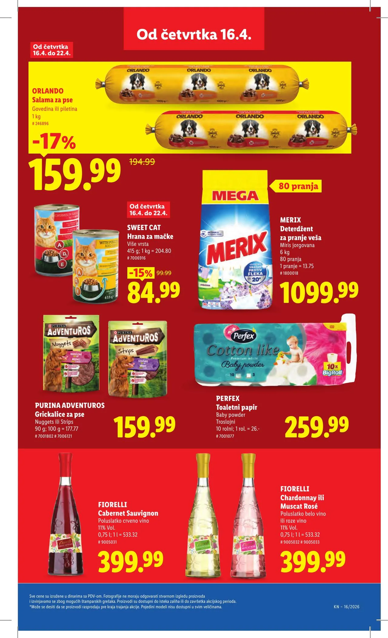 Lidl akciós újság Szerbia 04.16–04.22 – 33. oldal