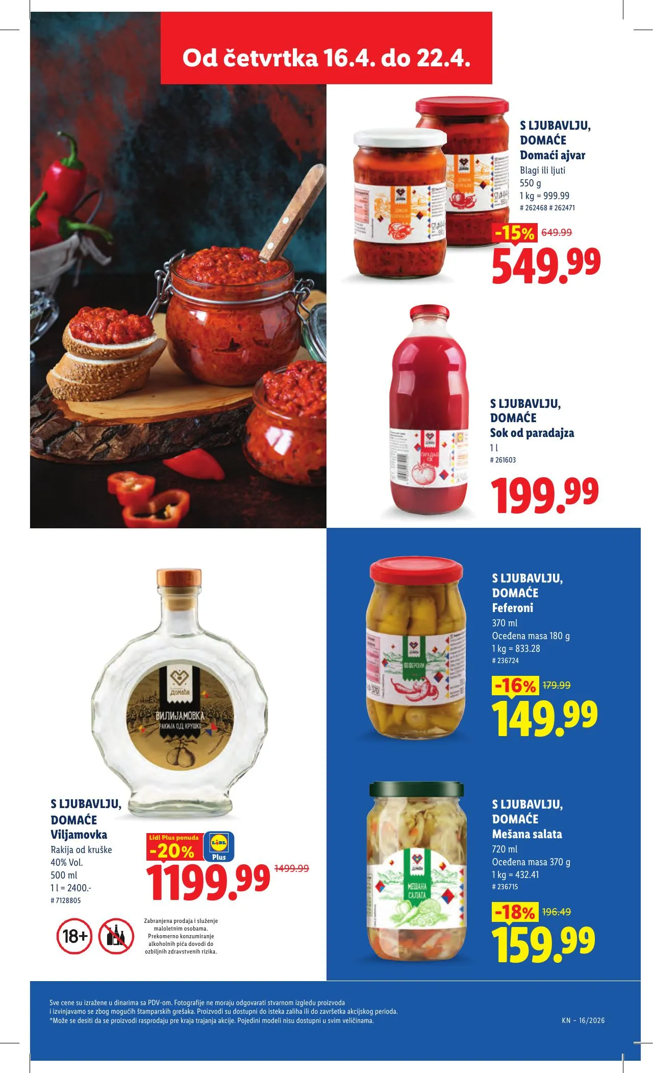 Lidl akciós újság Szerbia 04.16–04.22 – 49. oldal