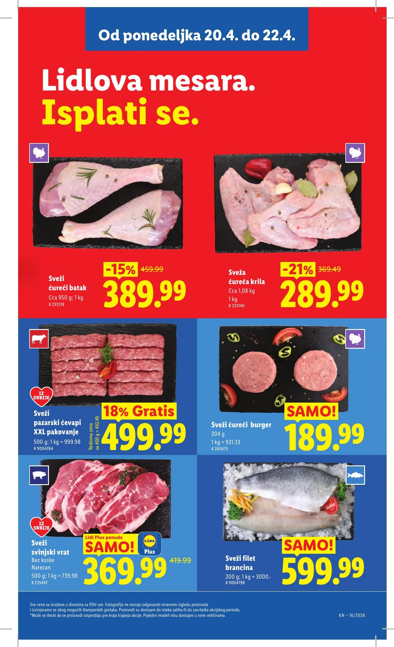 Lidl akciós újság Szerbia 04.16–04.22 – 87. oldal