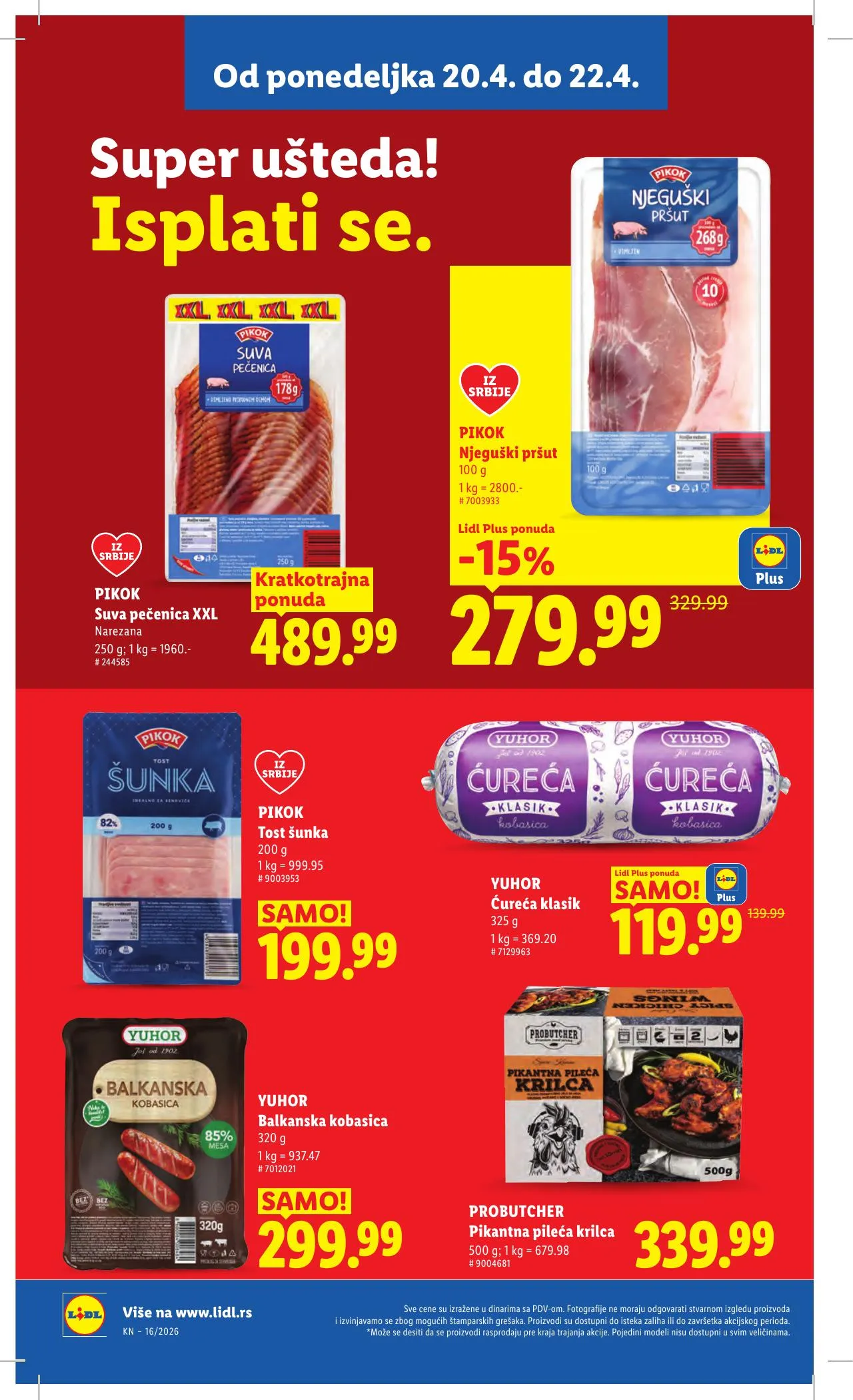 Lidl akciós újság Szerbia 04.16–04.22 – 88. oldal