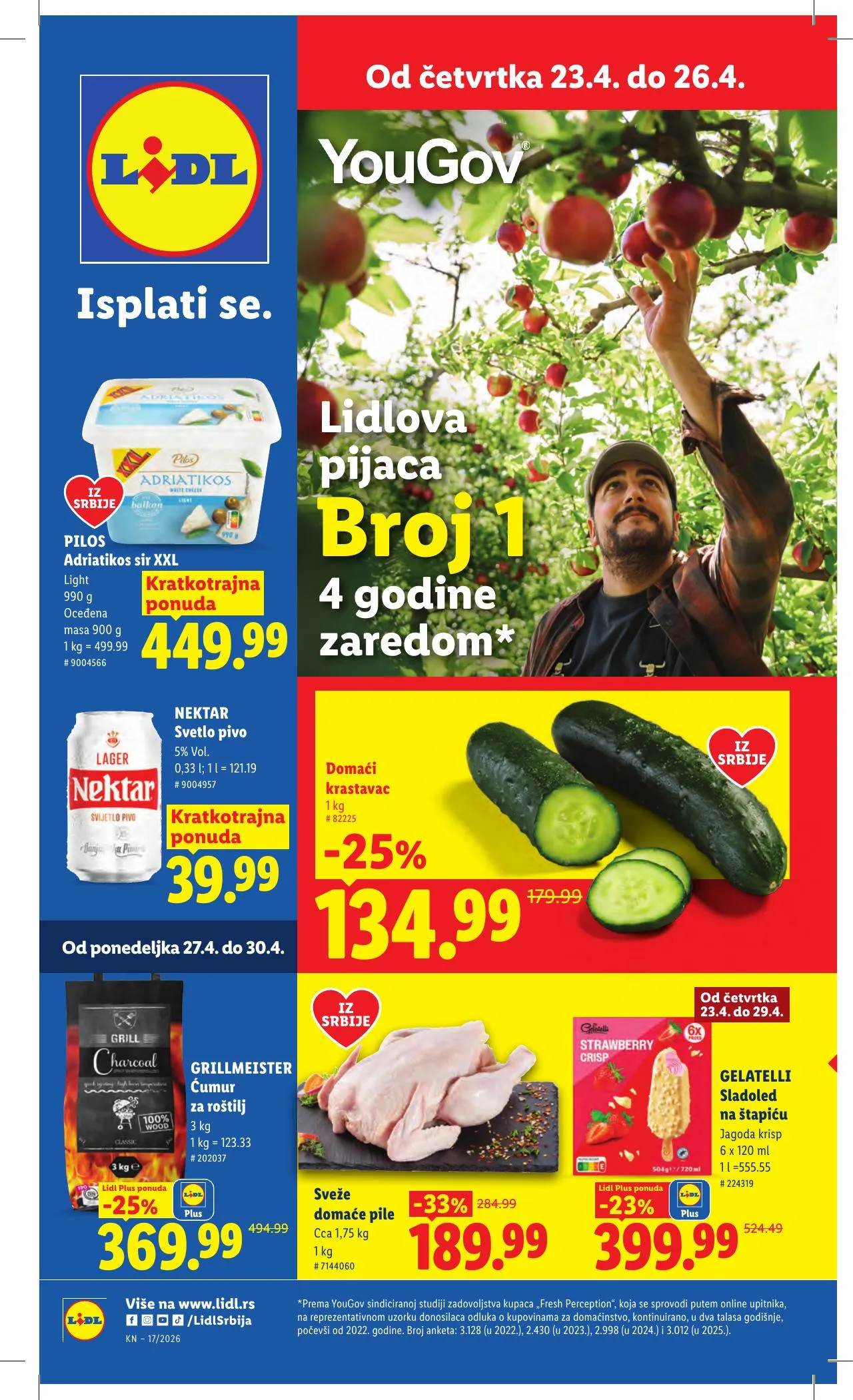 Lidl akciós újság Szerbia 04.23–04.29