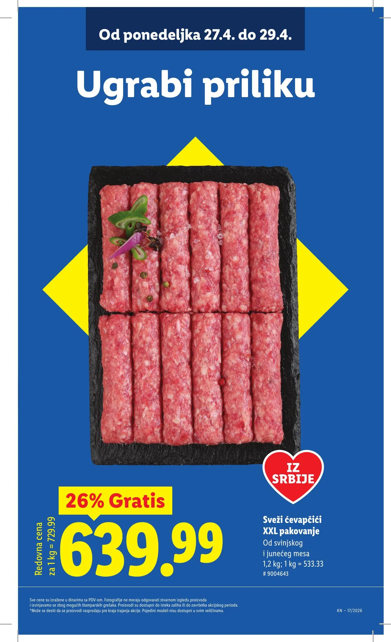 Lidl akciós újság Szerbia 04.23–04.29 – 15. oldal
