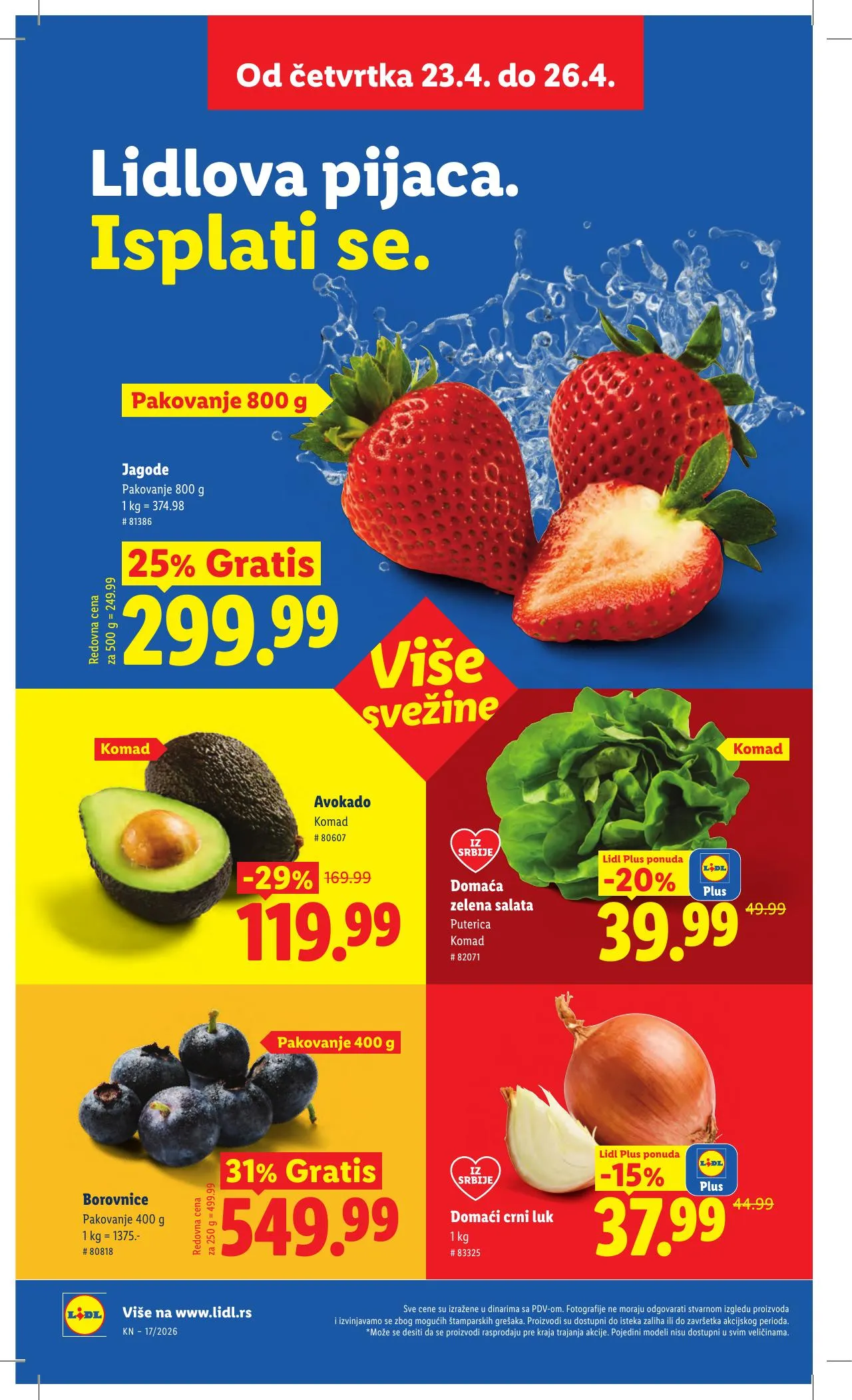 Lidl akciós újság Szerbia 04.23–04.29 – 18. oldal