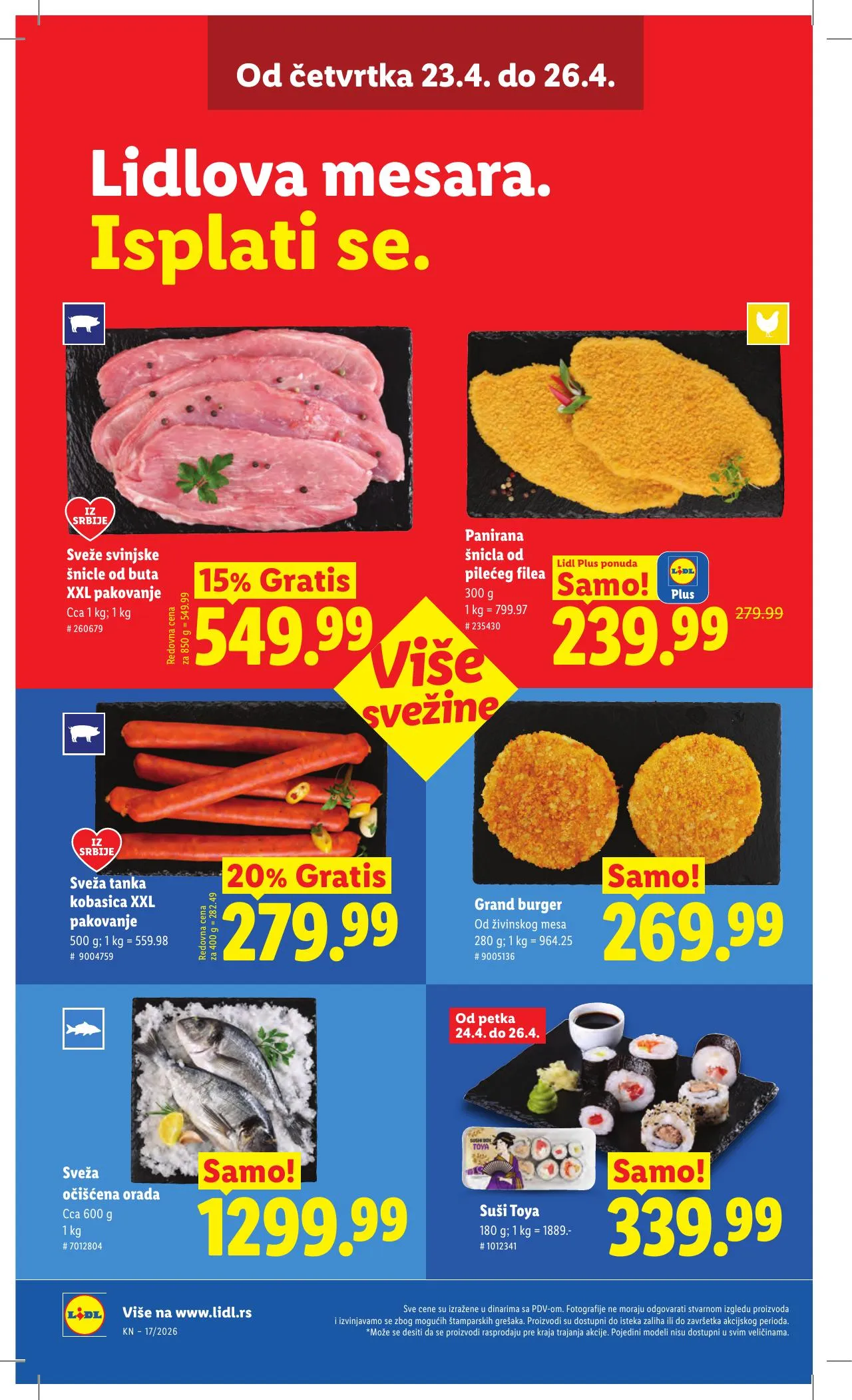 Lidl akciós újság Szerbia 04.23–04.29 – 22. oldal