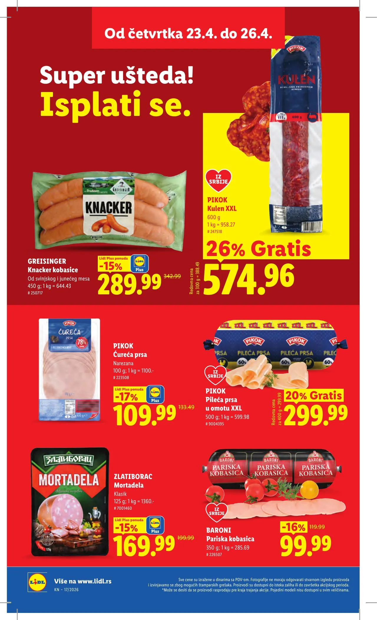 Lidl akciós újság Szerbia 04.23–04.29 – 24. oldal