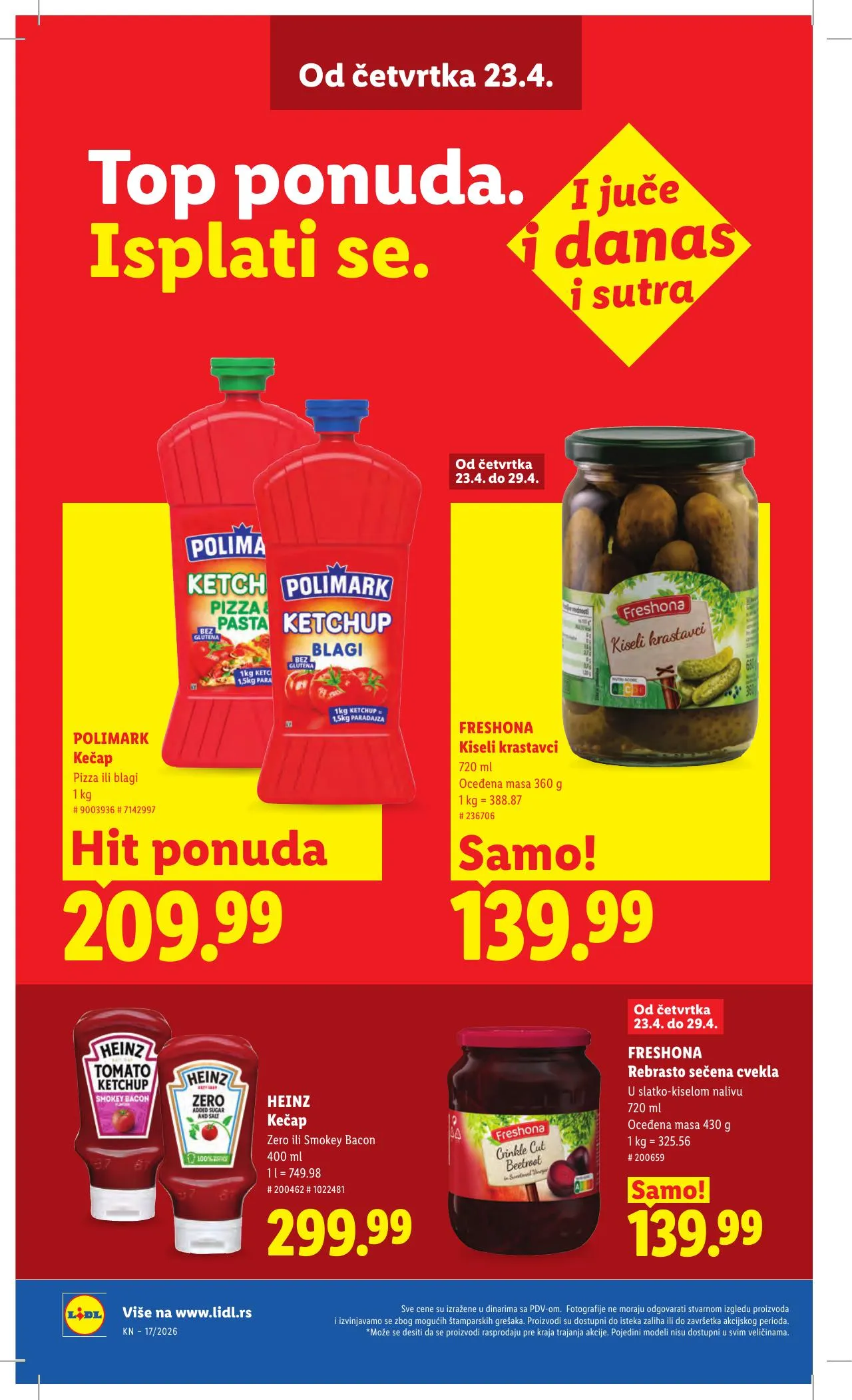 Lidl akciós újság Szerbia 04.23–04.29 – 28. oldal