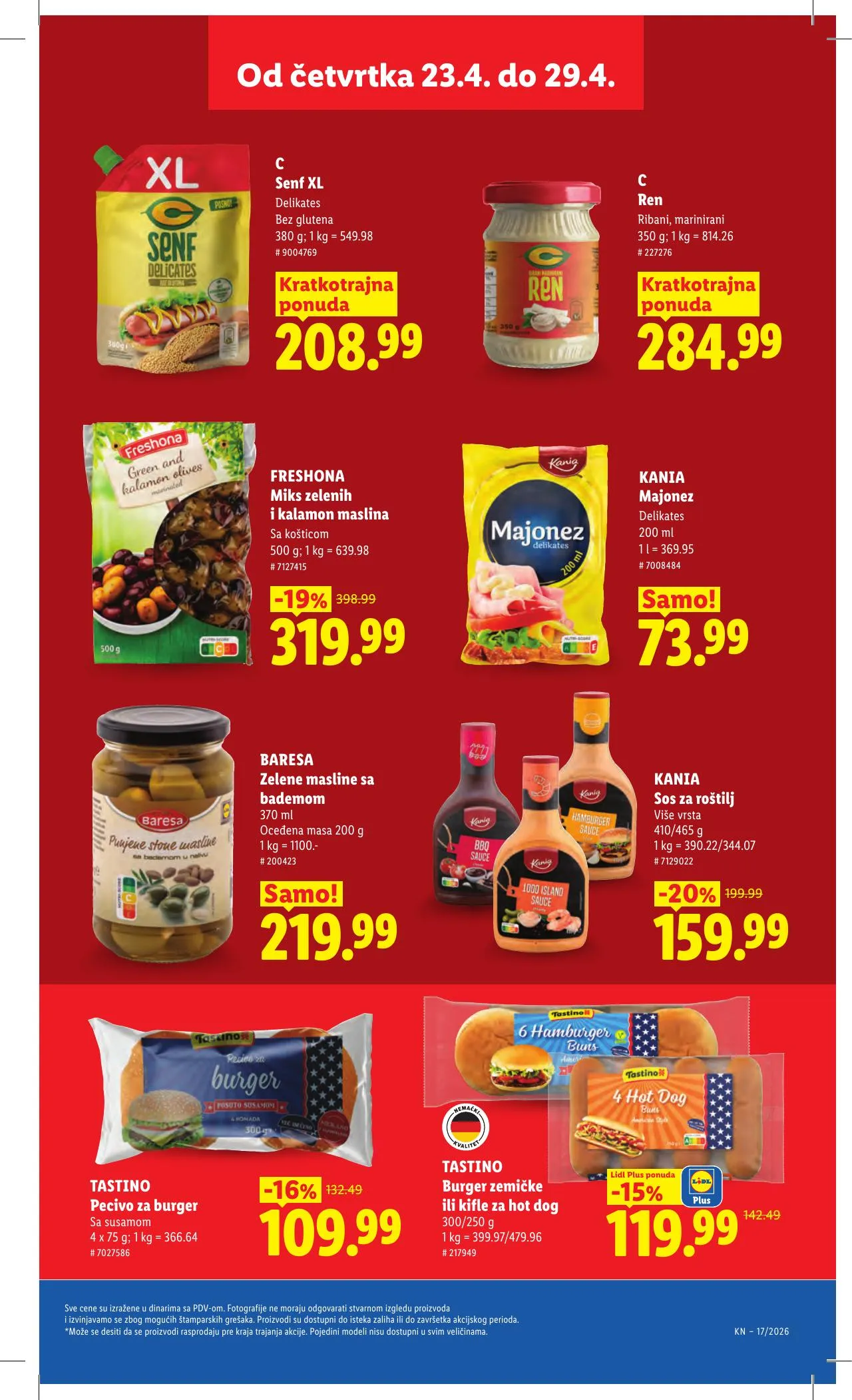 Lidl akciós újság Szerbia 04.23–04.29 – 29. oldal