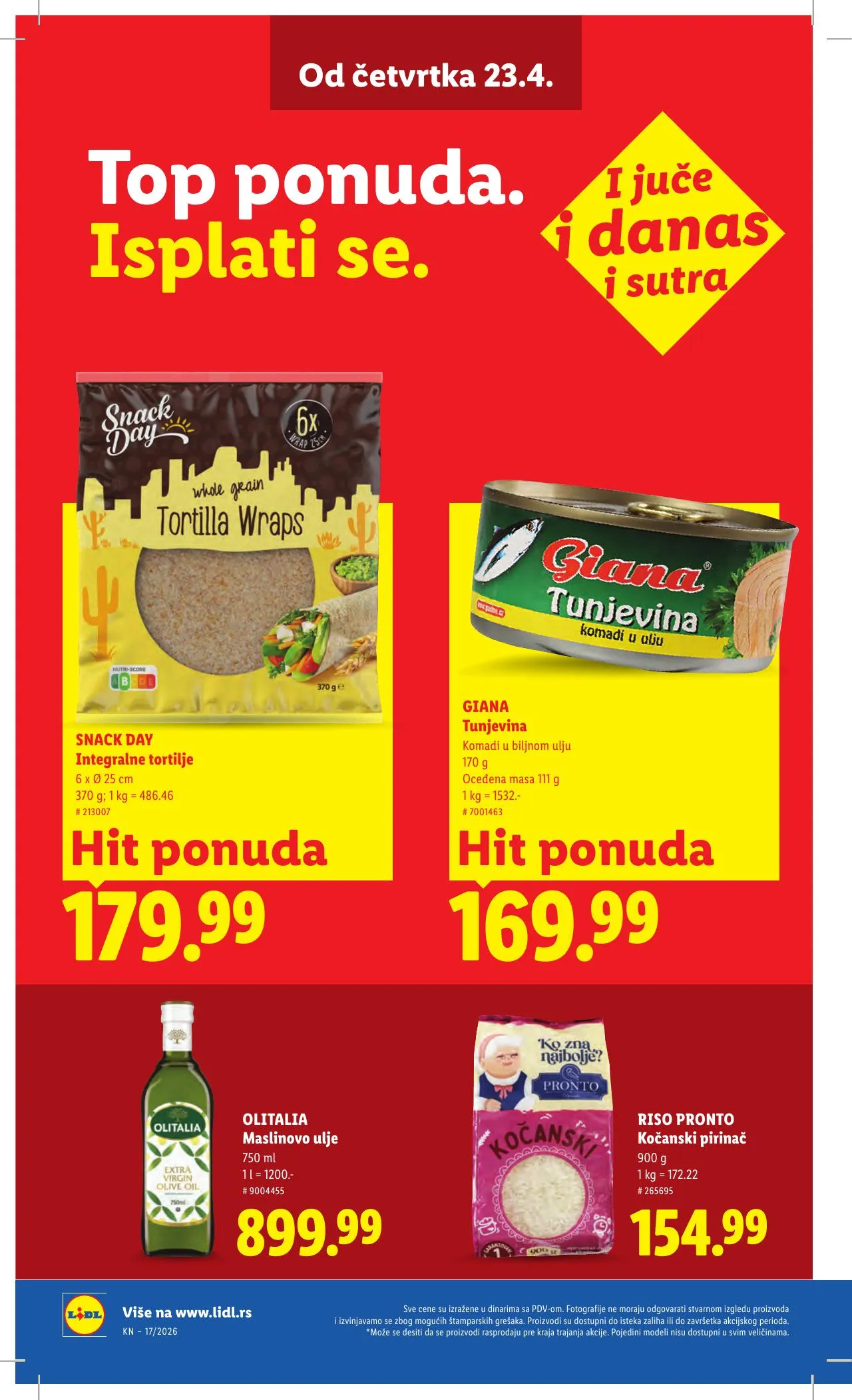 Lidl akciós újság Szerbia 04.23–04.29 – 30. oldal