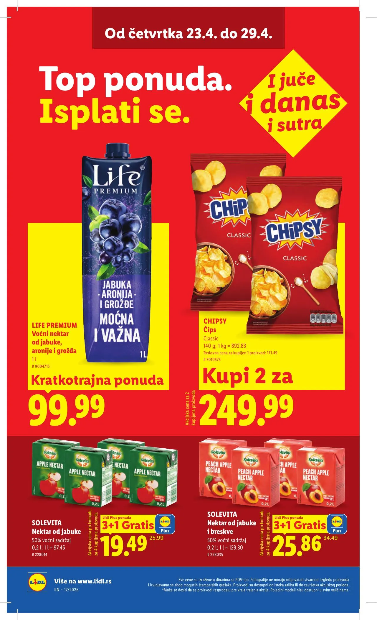 Lidl akciós újság Szerbia 04.23–04.29 – 36. oldal