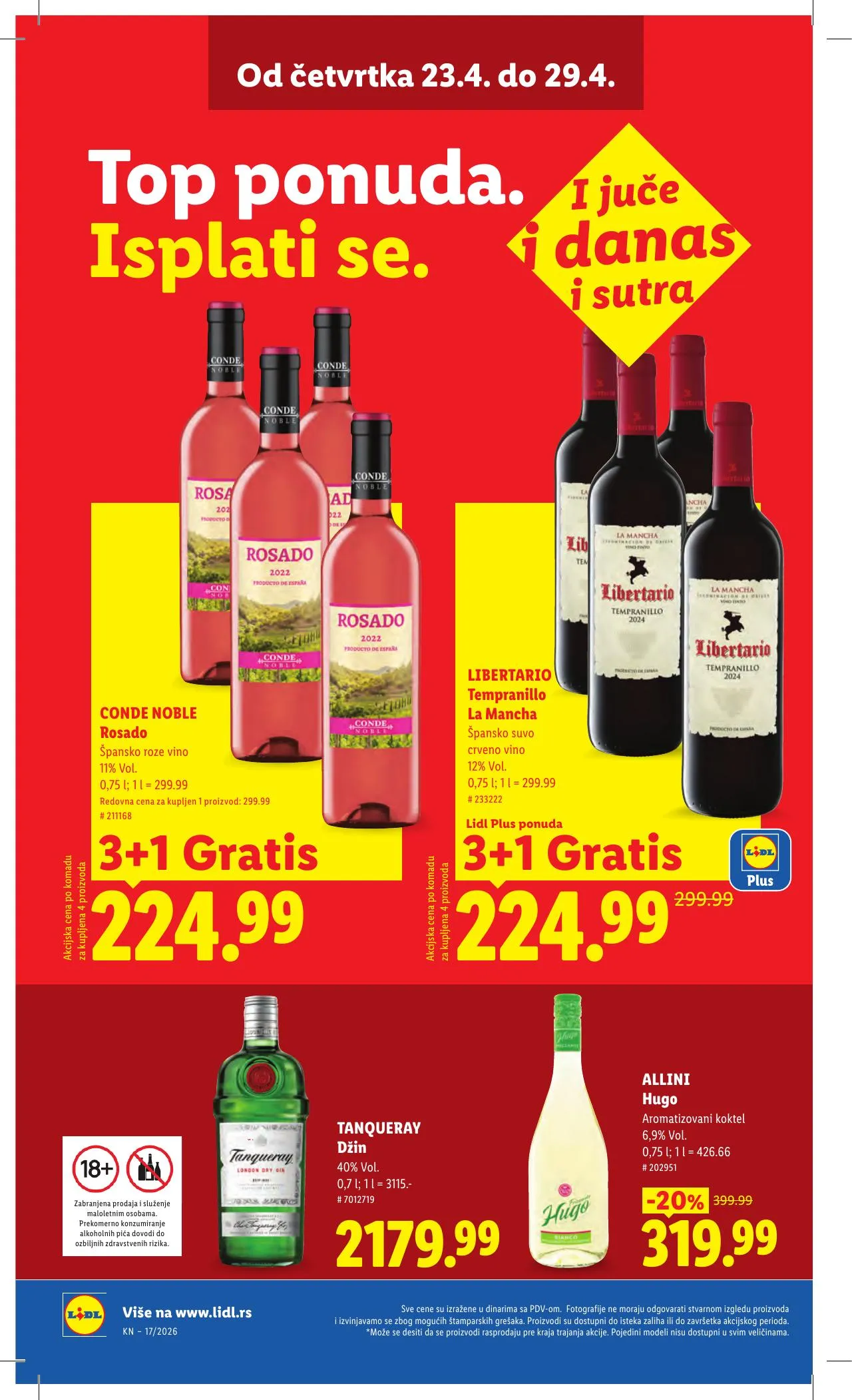 Lidl akciós újság Szerbia 04.23–04.29 – 38. oldal