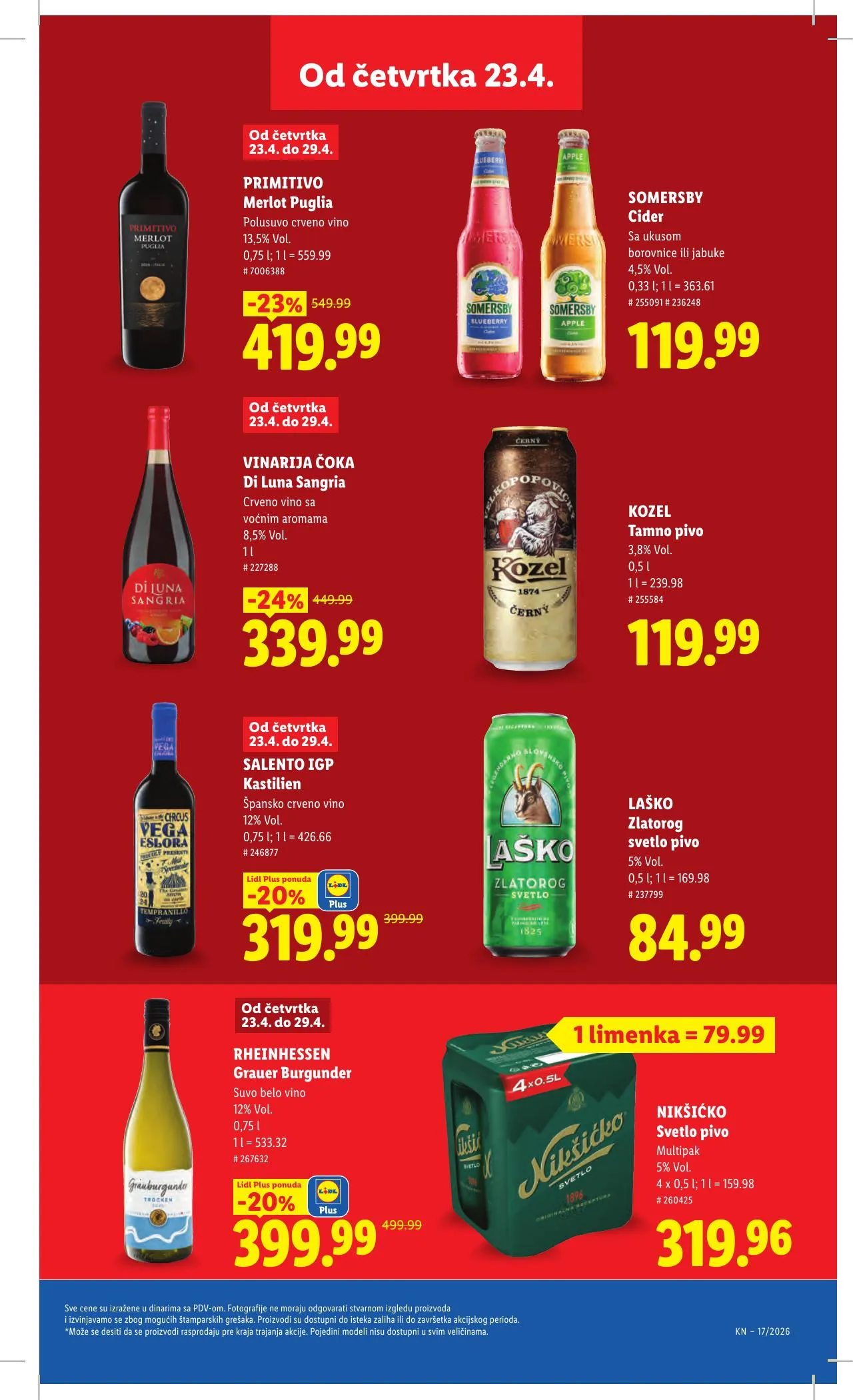 Lidl akciós újság Szerbia 04.23–04.29 – 39. oldal
