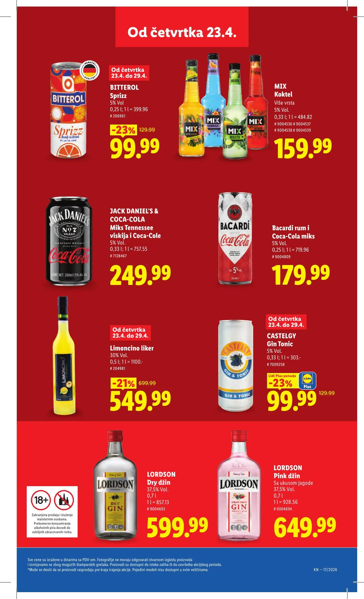 Lidl akciós újság Szerbia 04.23–04.29 – 41. oldal