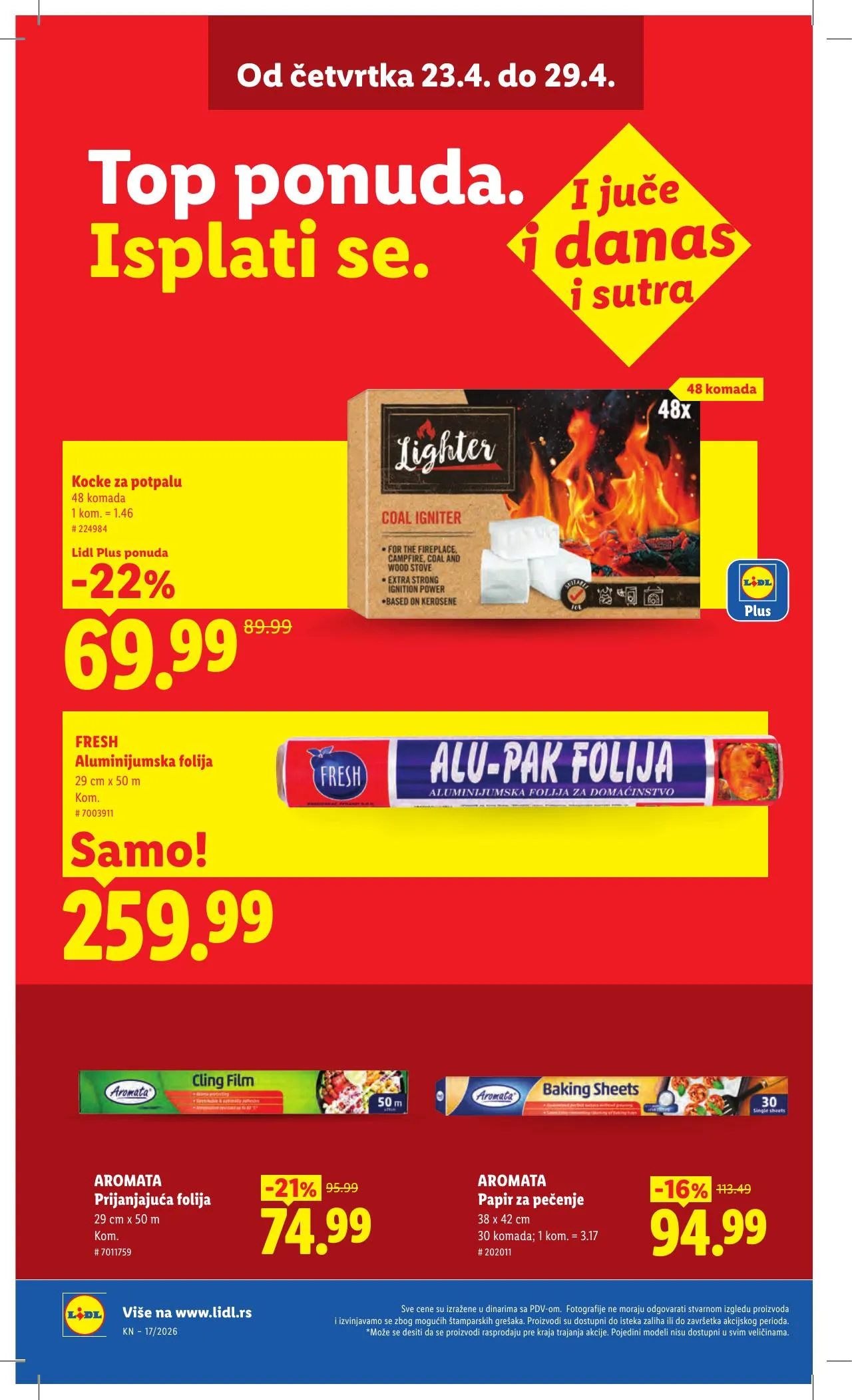 Lidl akciós újság Szerbia 04.23–04.29 – 42. oldal