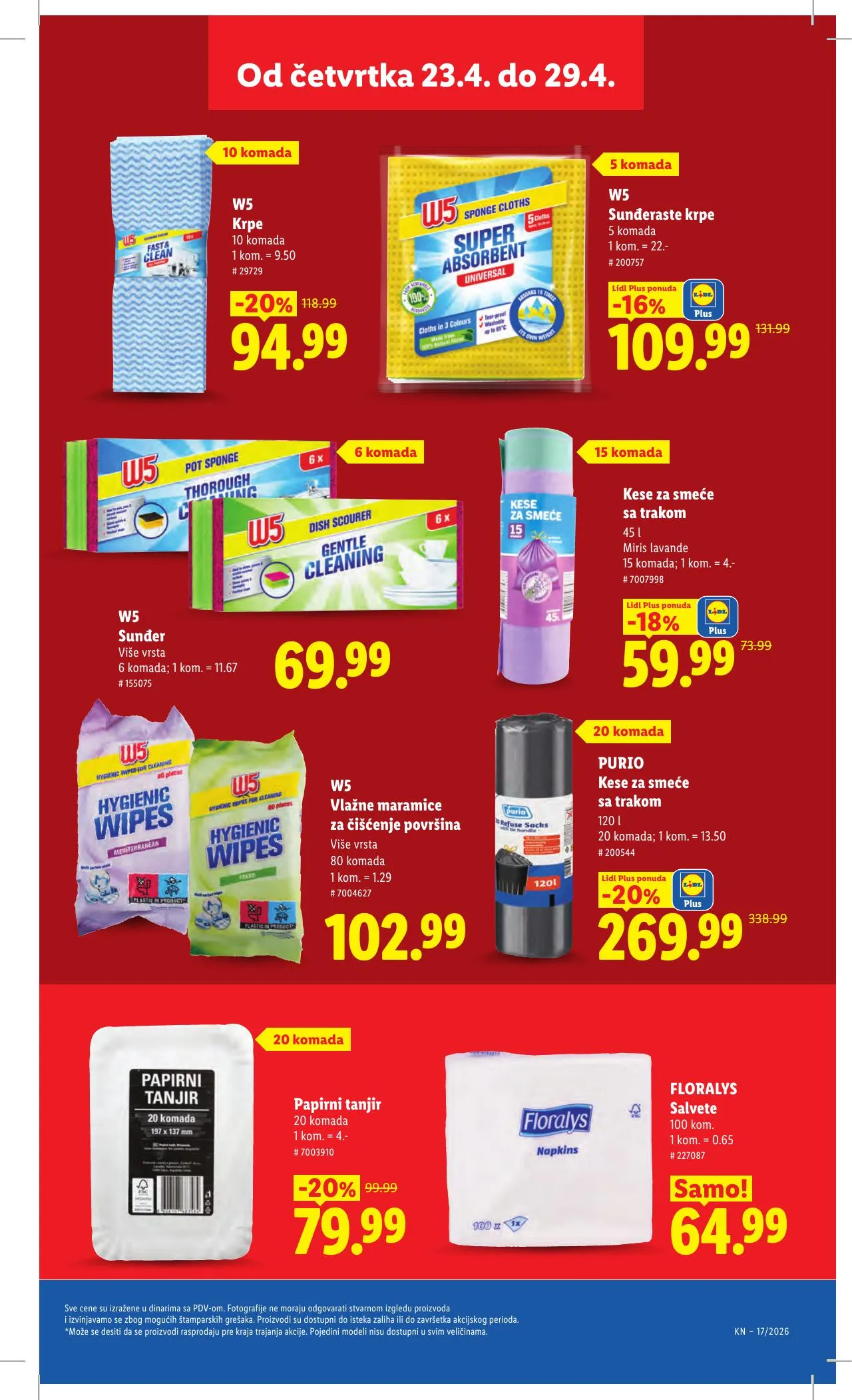Lidl akciós újság Szerbia 04.23–04.29 – 43. oldal