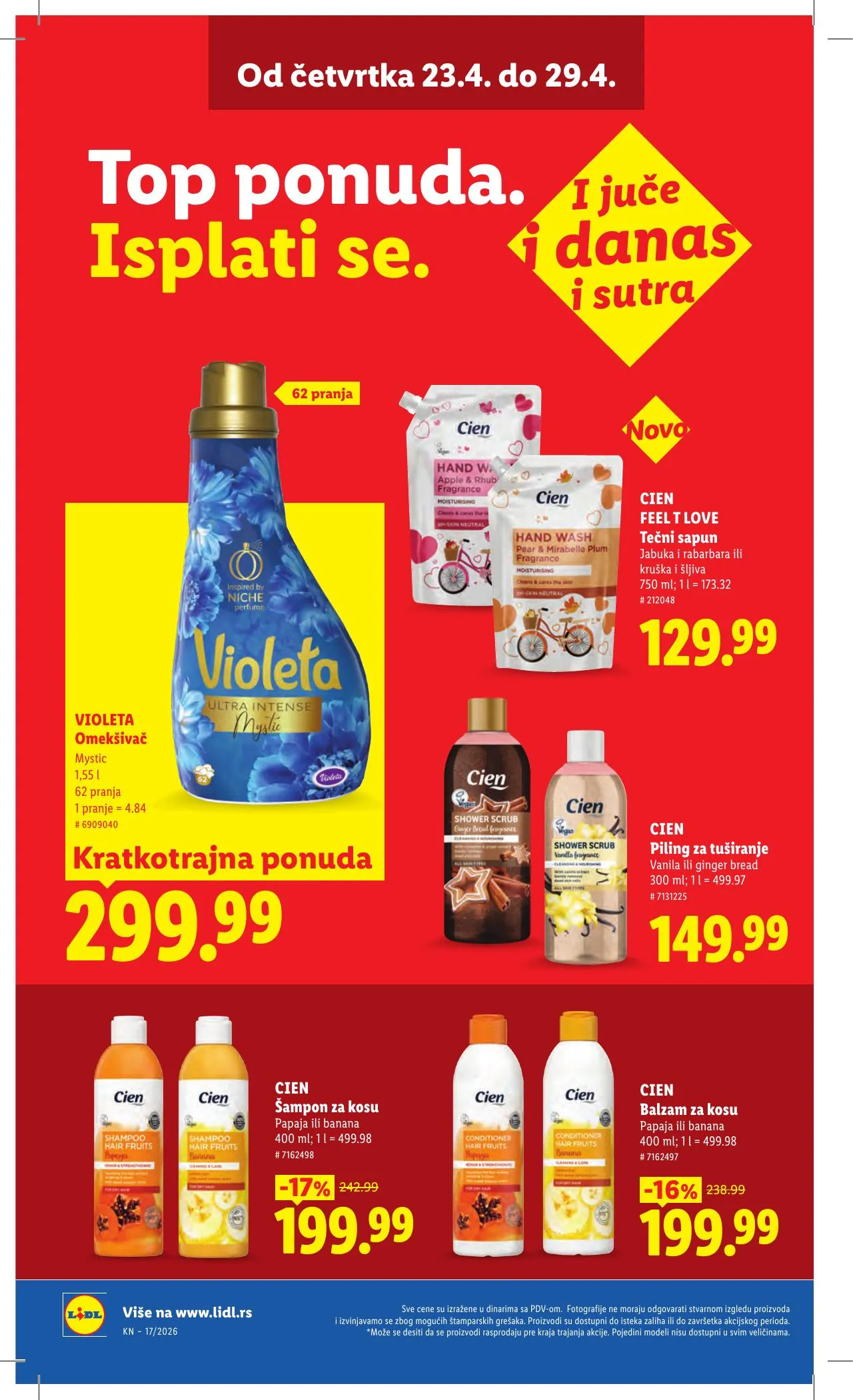 Lidl akciós újság Szerbia 04.23–04.29 – 44. oldal