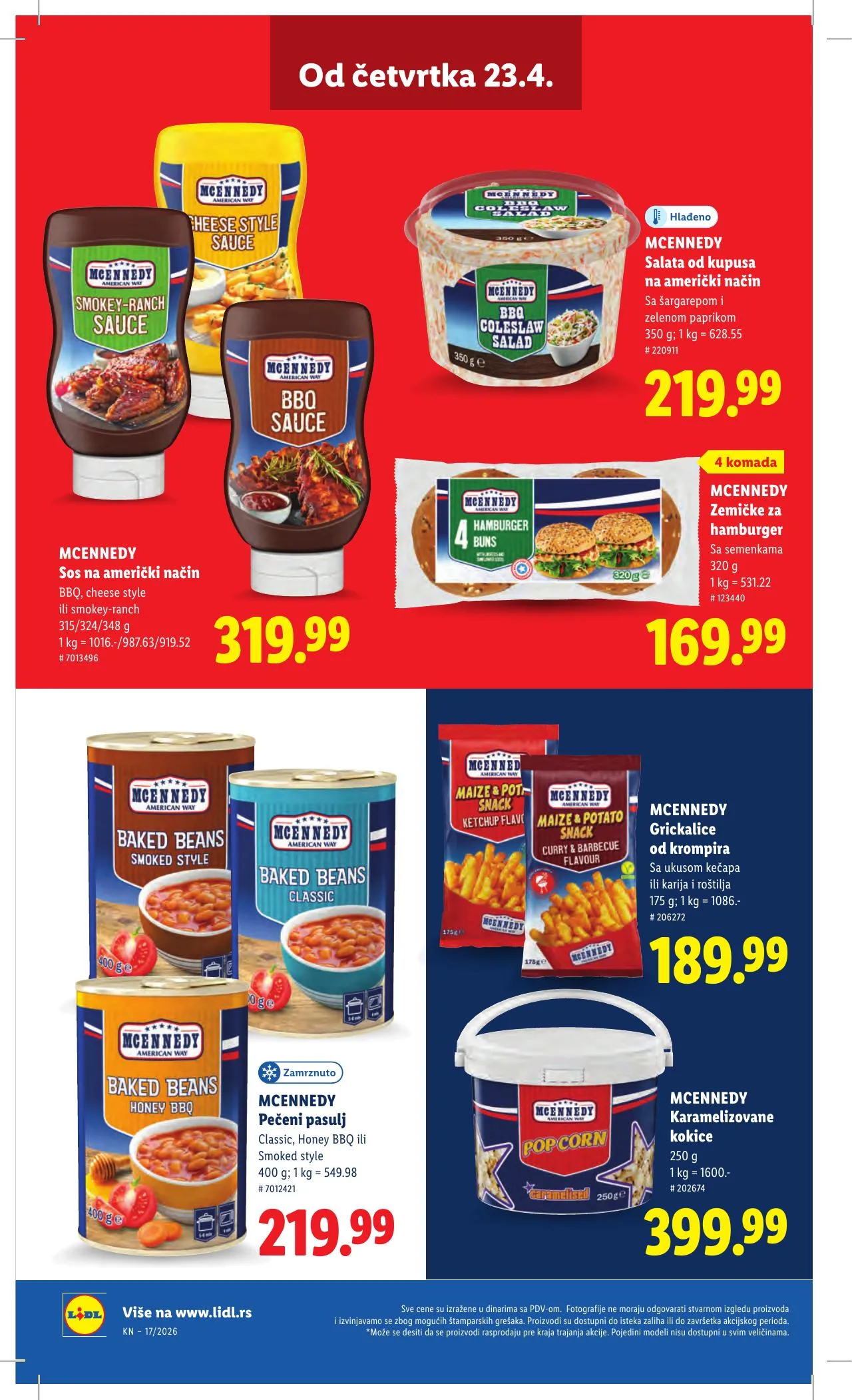 Lidl akciós újság Szerbia 04.23–04.29 – 62. oldal