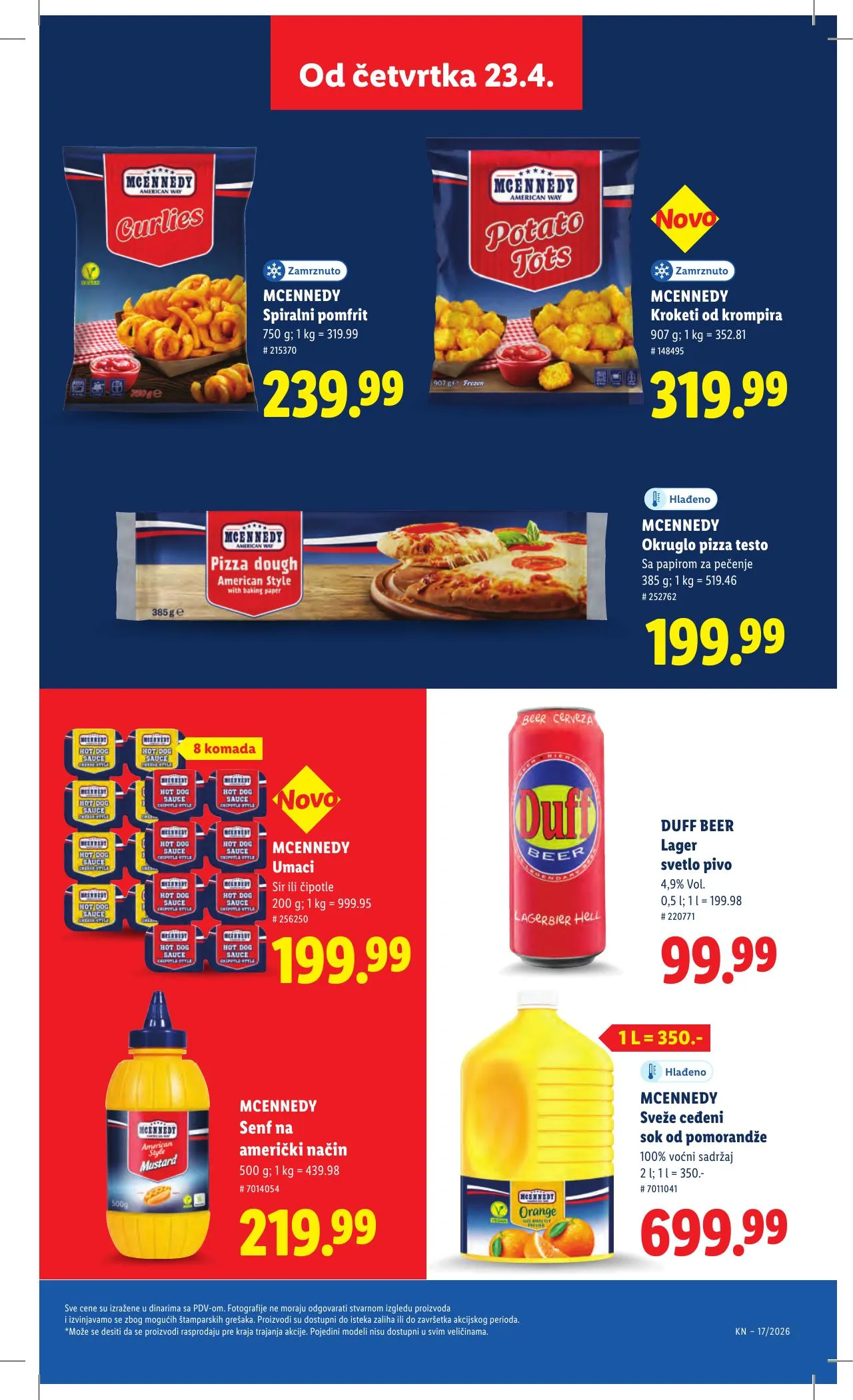 Lidl akciós újság Szerbia 04.23–04.29 – 63. oldal