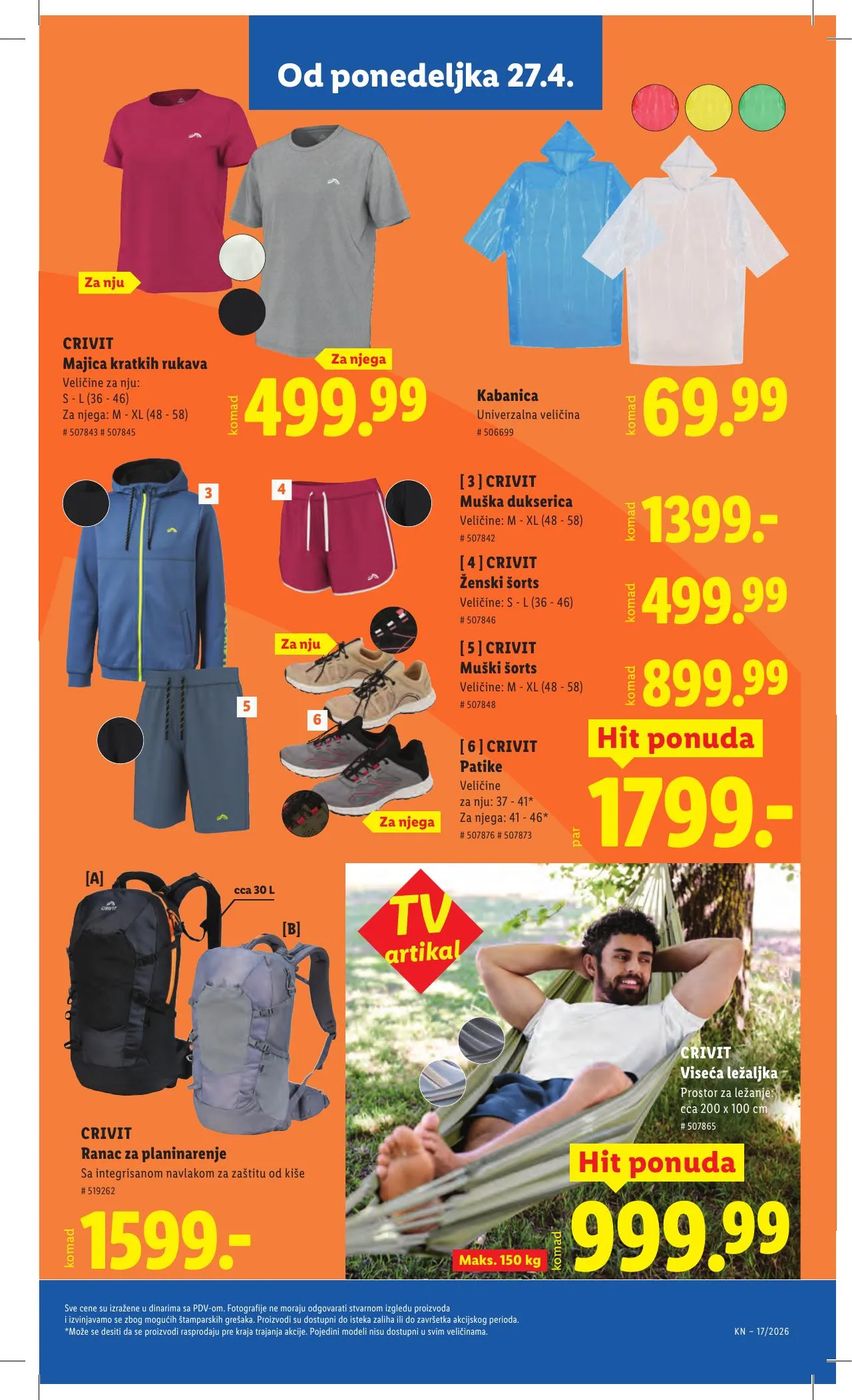 Lidl akciós újság Szerbia 04.23–04.29 – 89. oldal