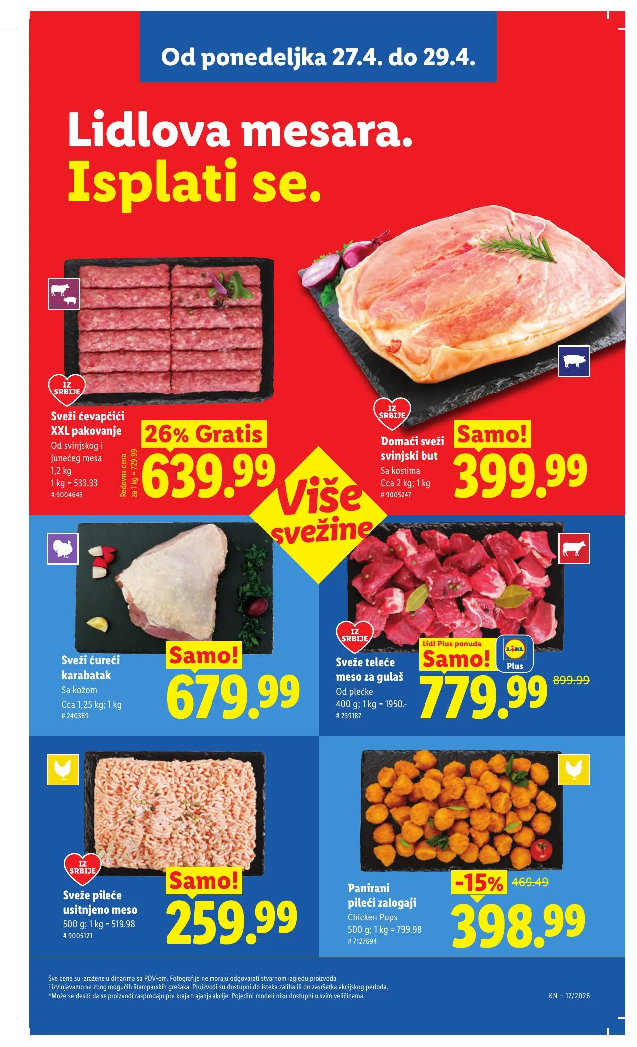 Lidl akciós újság Szerbia 04.23–04.29 – 95. oldal