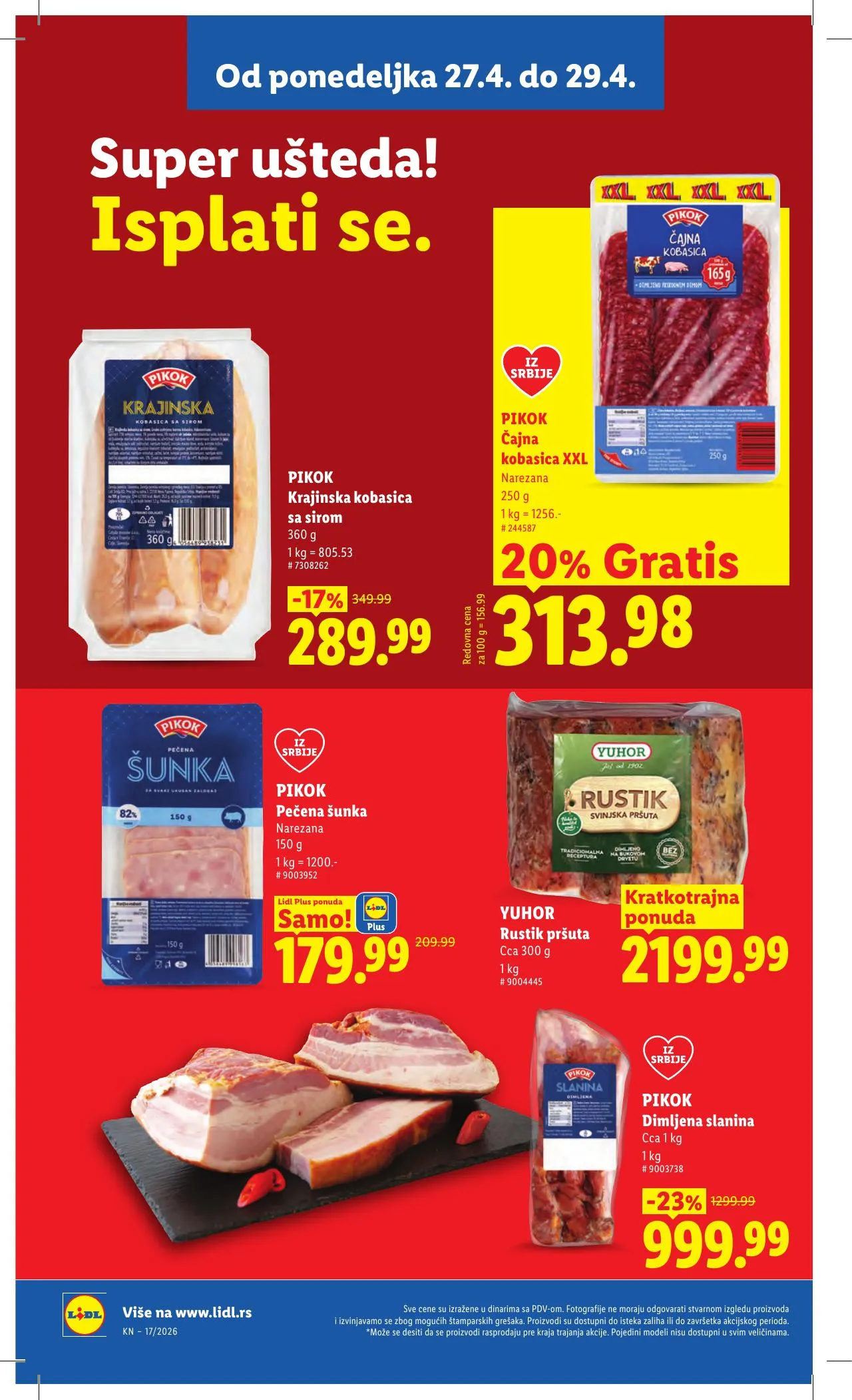 Lidl akciós újság Szerbia 04.23–04.29 – 96. oldal
