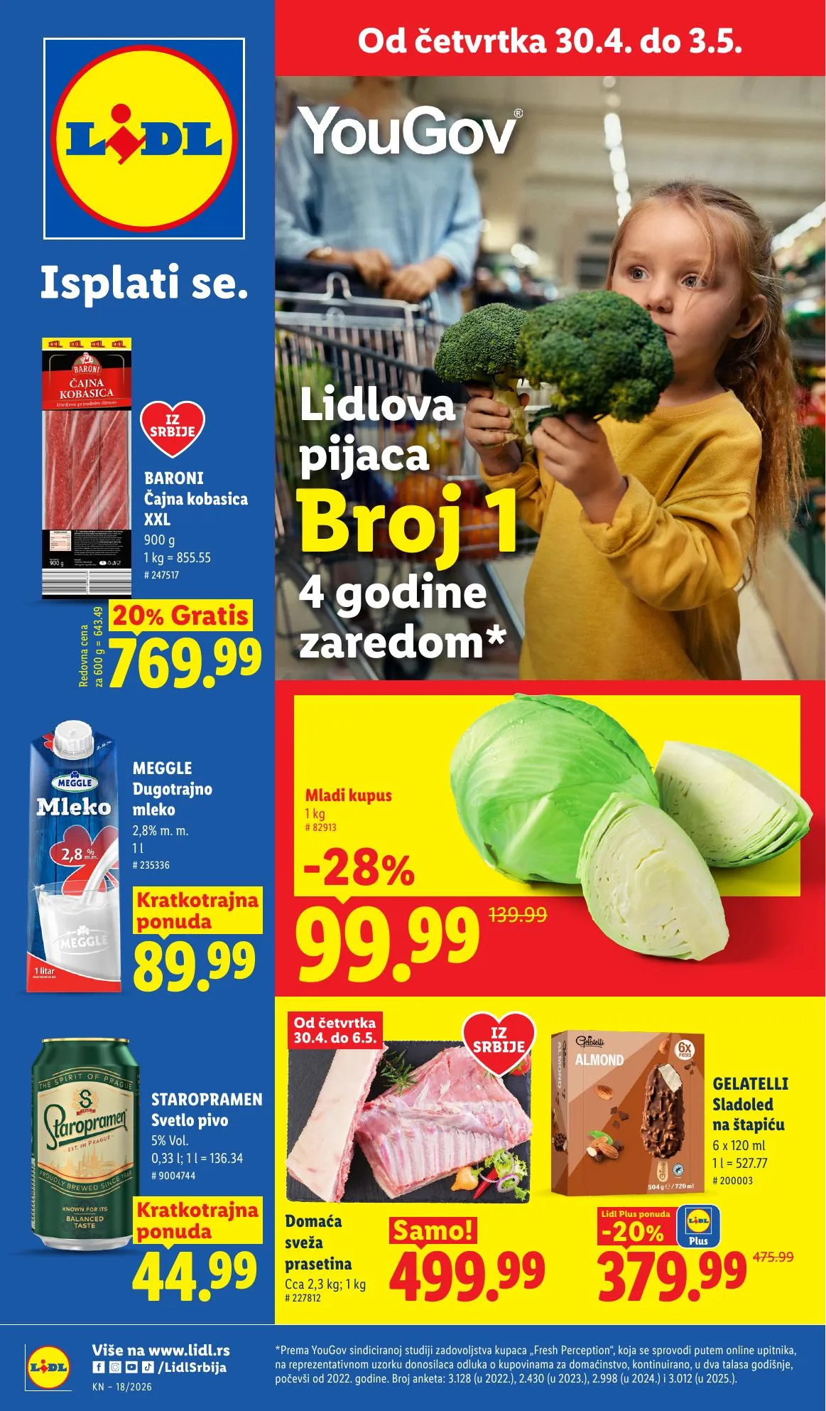 Lidl akciós újság Szerbia 04.30–05.06