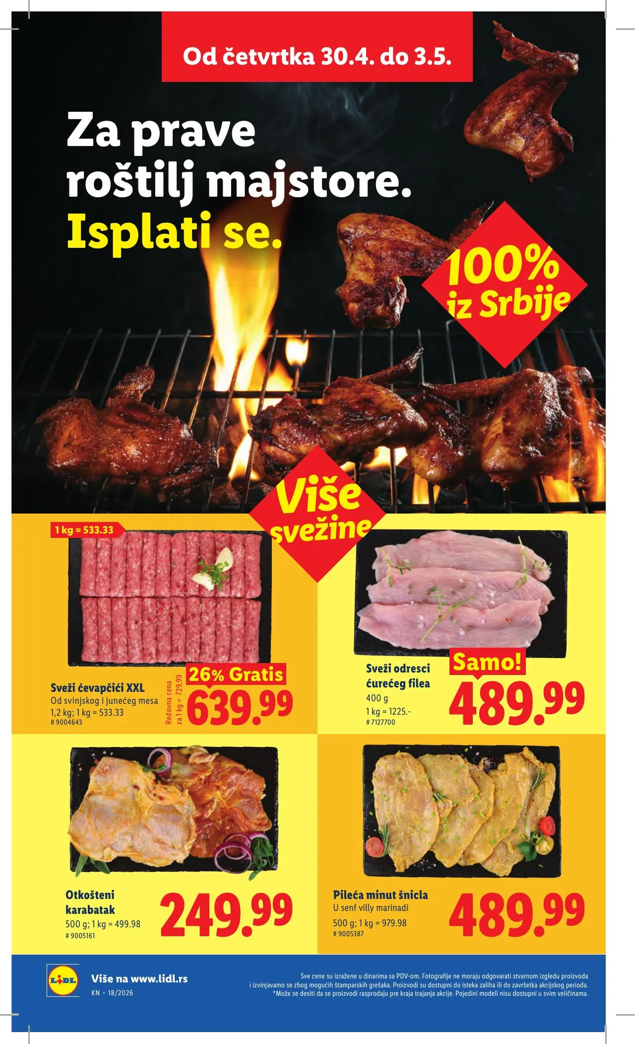 Lidl akciós újság Szerbia 04.30–05.06 – 18. oldal